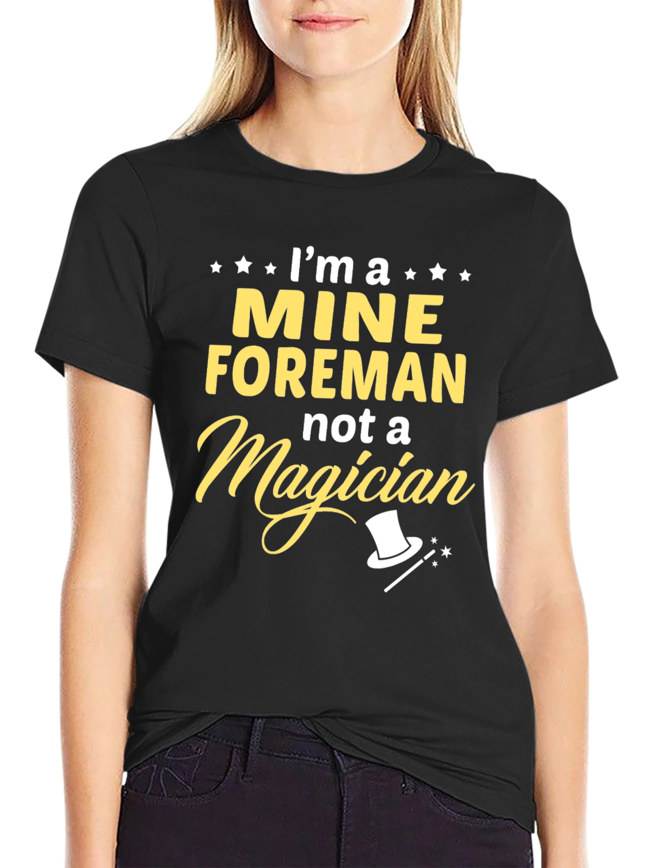 Mine Foreman Not a Magician Graphic T-Shirt
