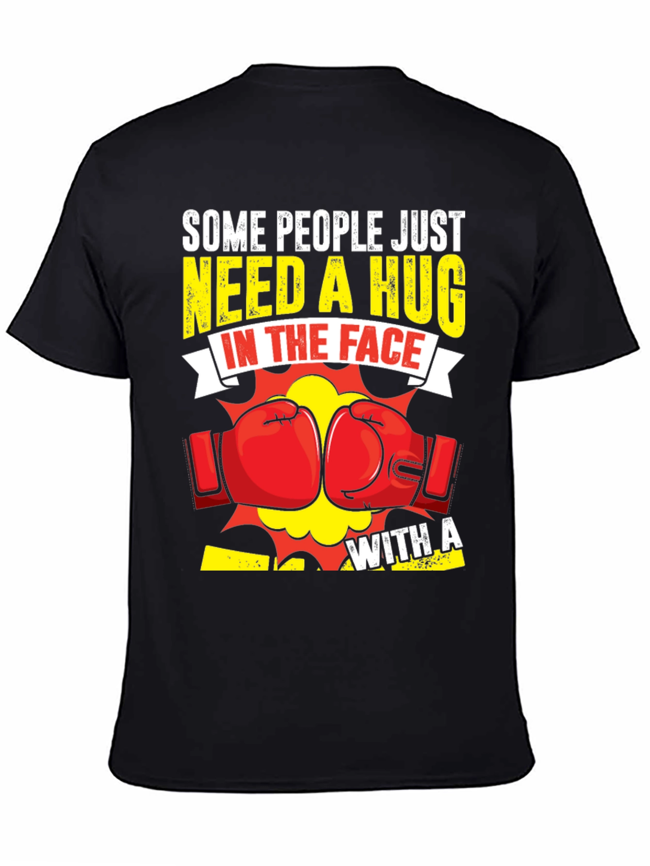 Funny Boxing Hug In The Face Graphic Tee