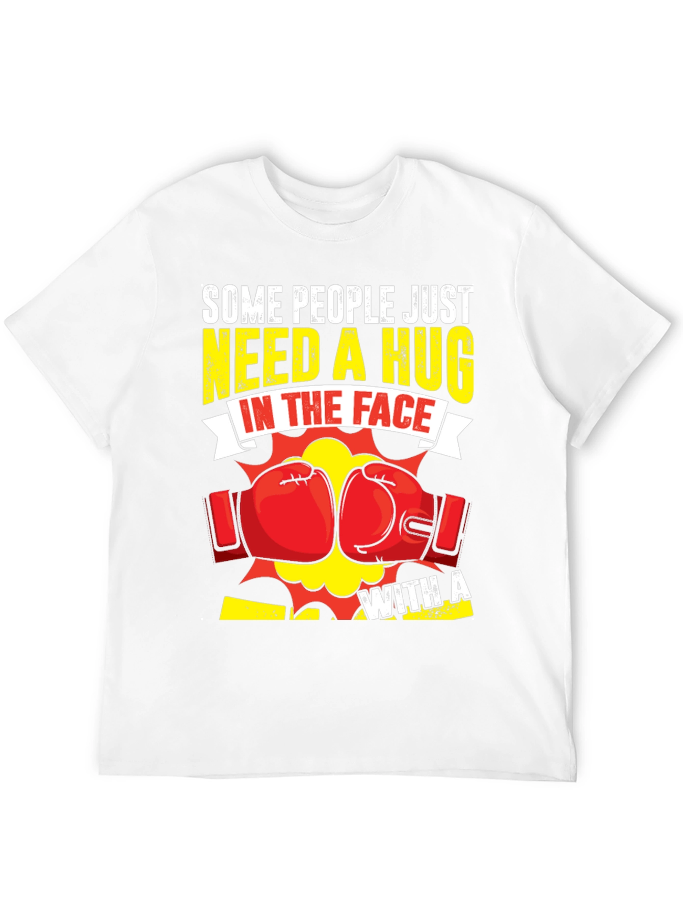 Funny Boxing Hug In The Face Graphic Tee