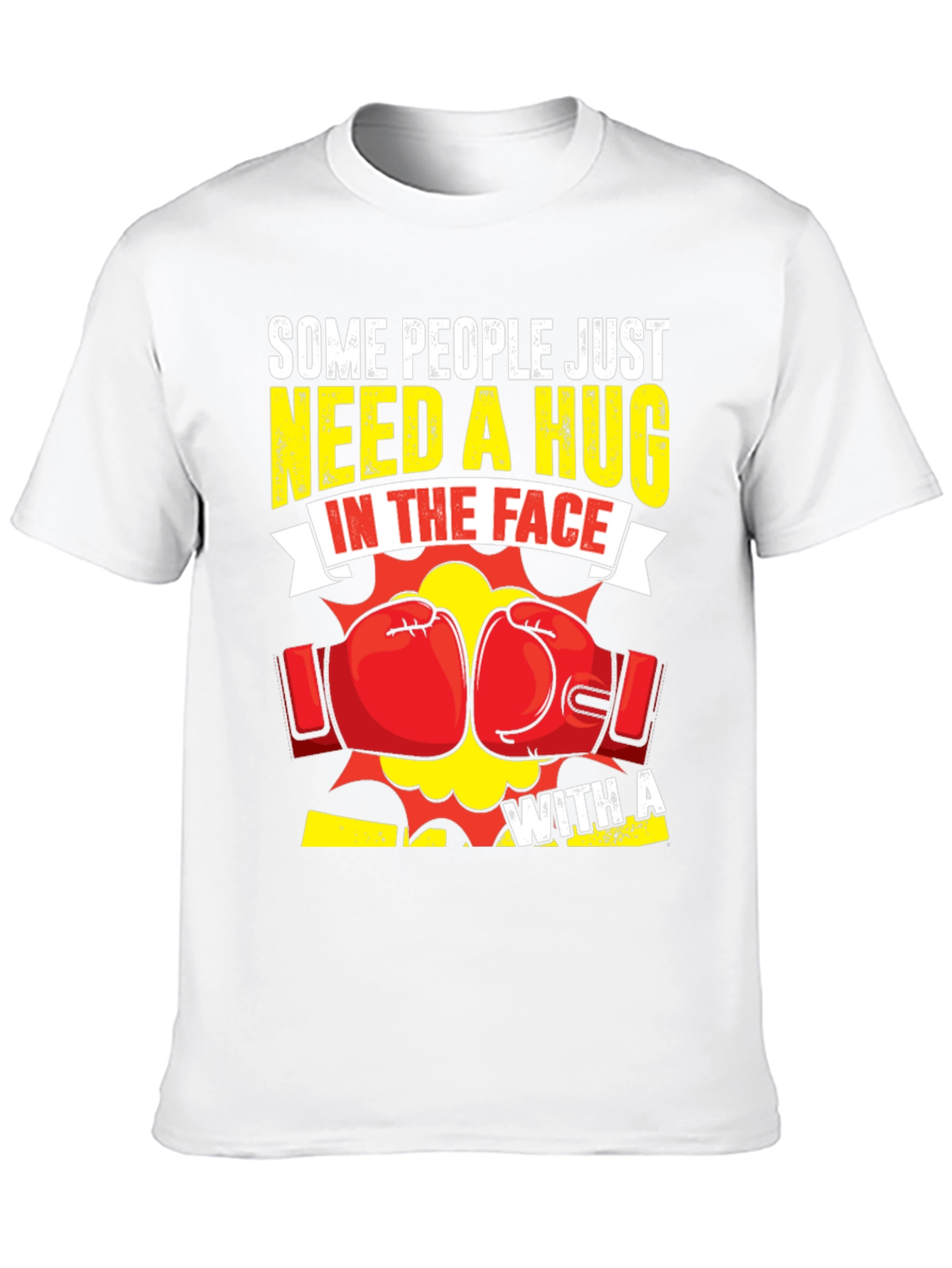 Funny Boxing Hug In The Face Graphic Tee