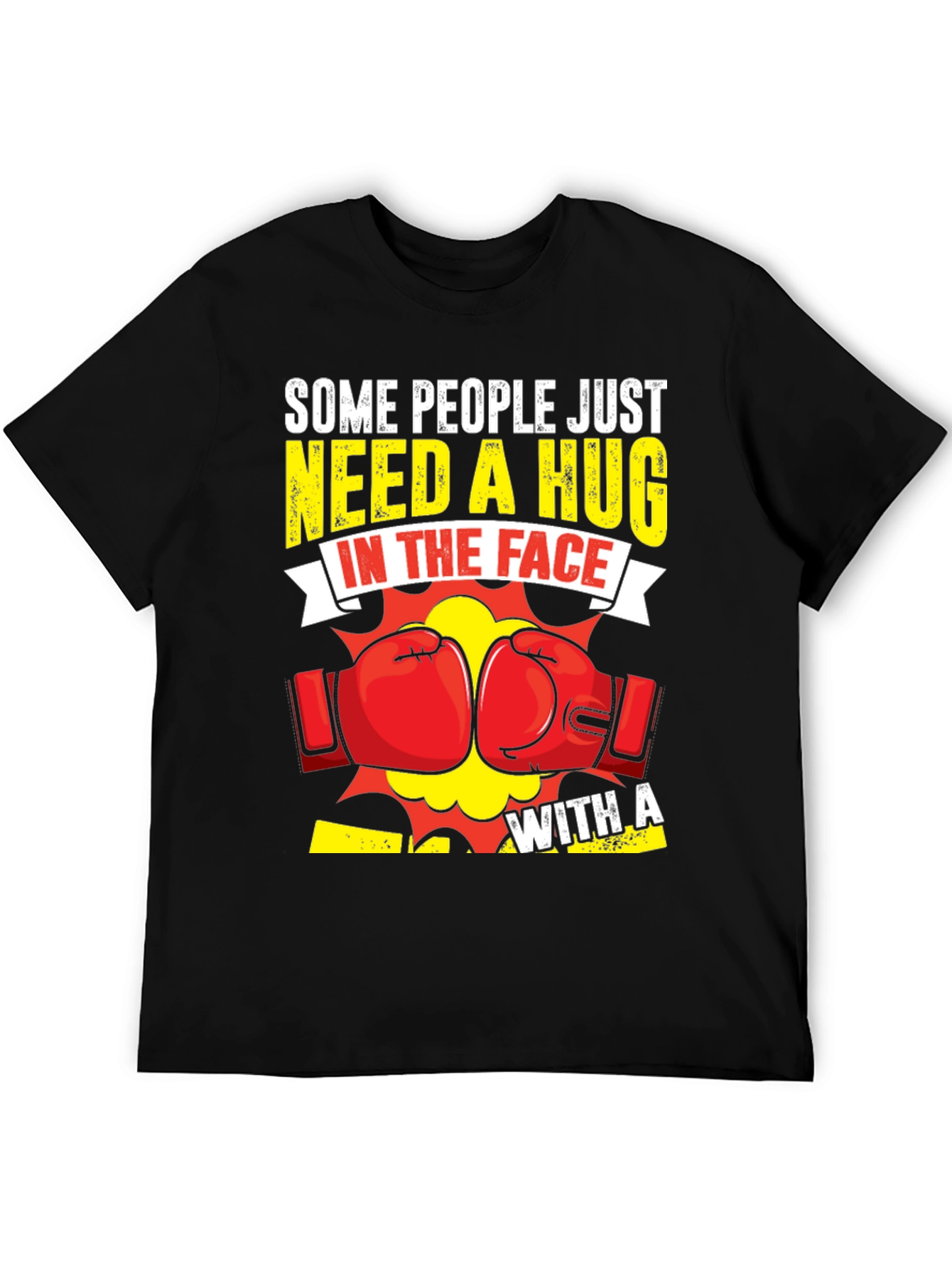 Funny Boxing Hug In The Face Graphic Tee