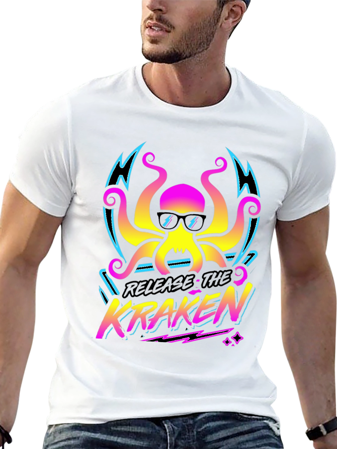 Release The Kraken T-Shirt - Retro Octopus Design