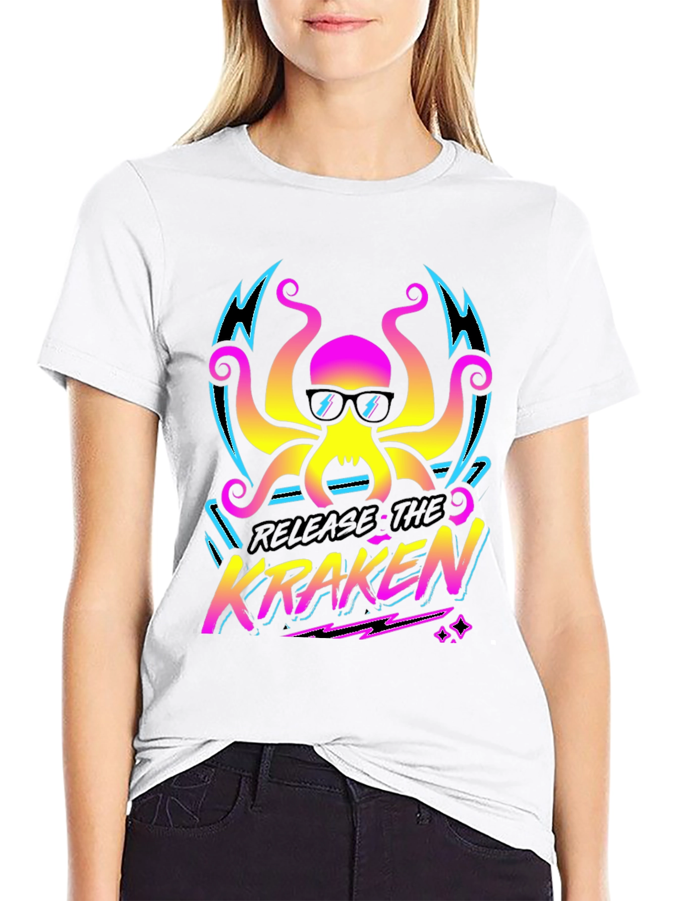 Release The Kraken T-Shirt - Retro Octopus Design
