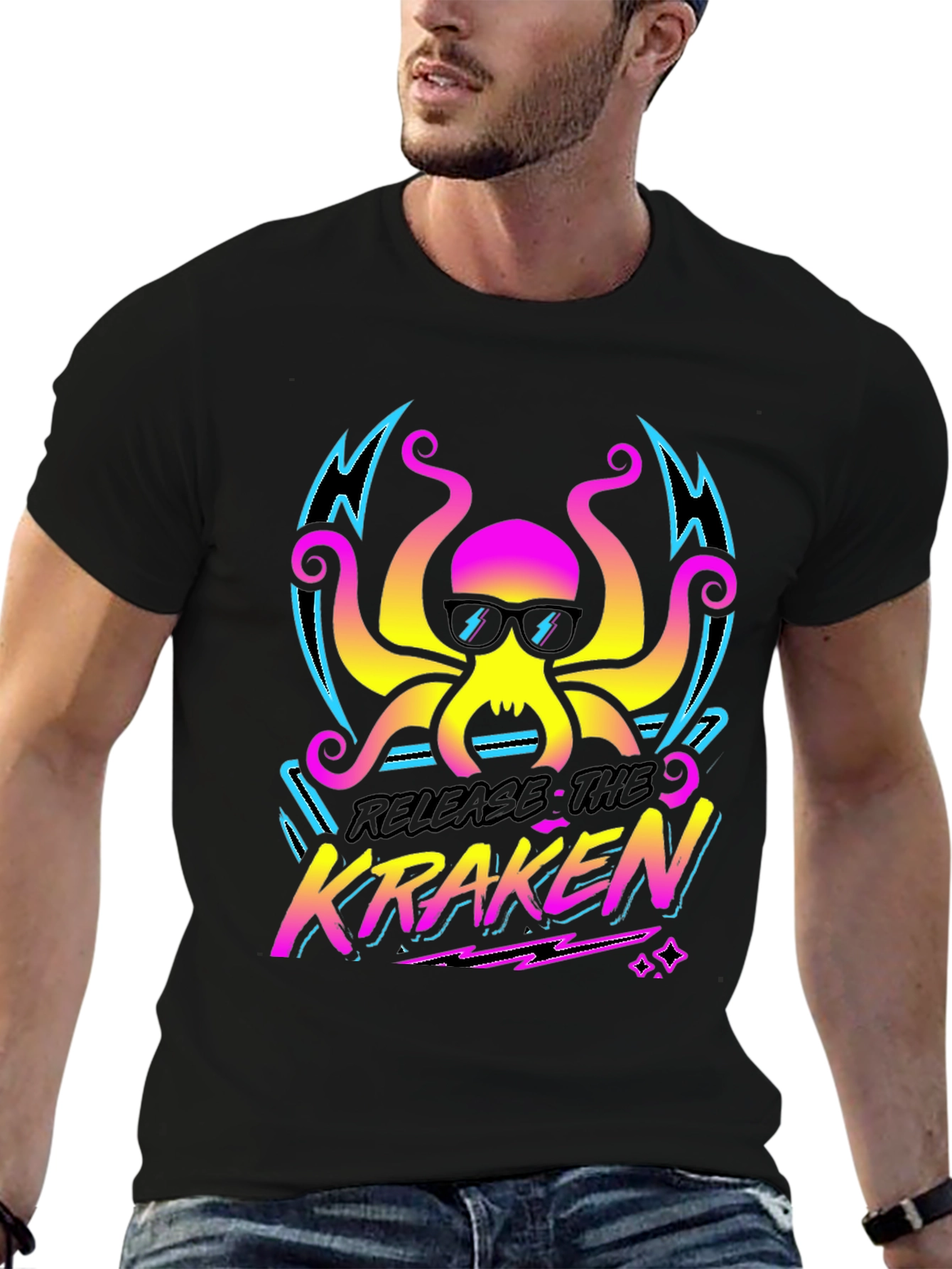 Release The Kraken T-Shirt - Retro Octopus Design