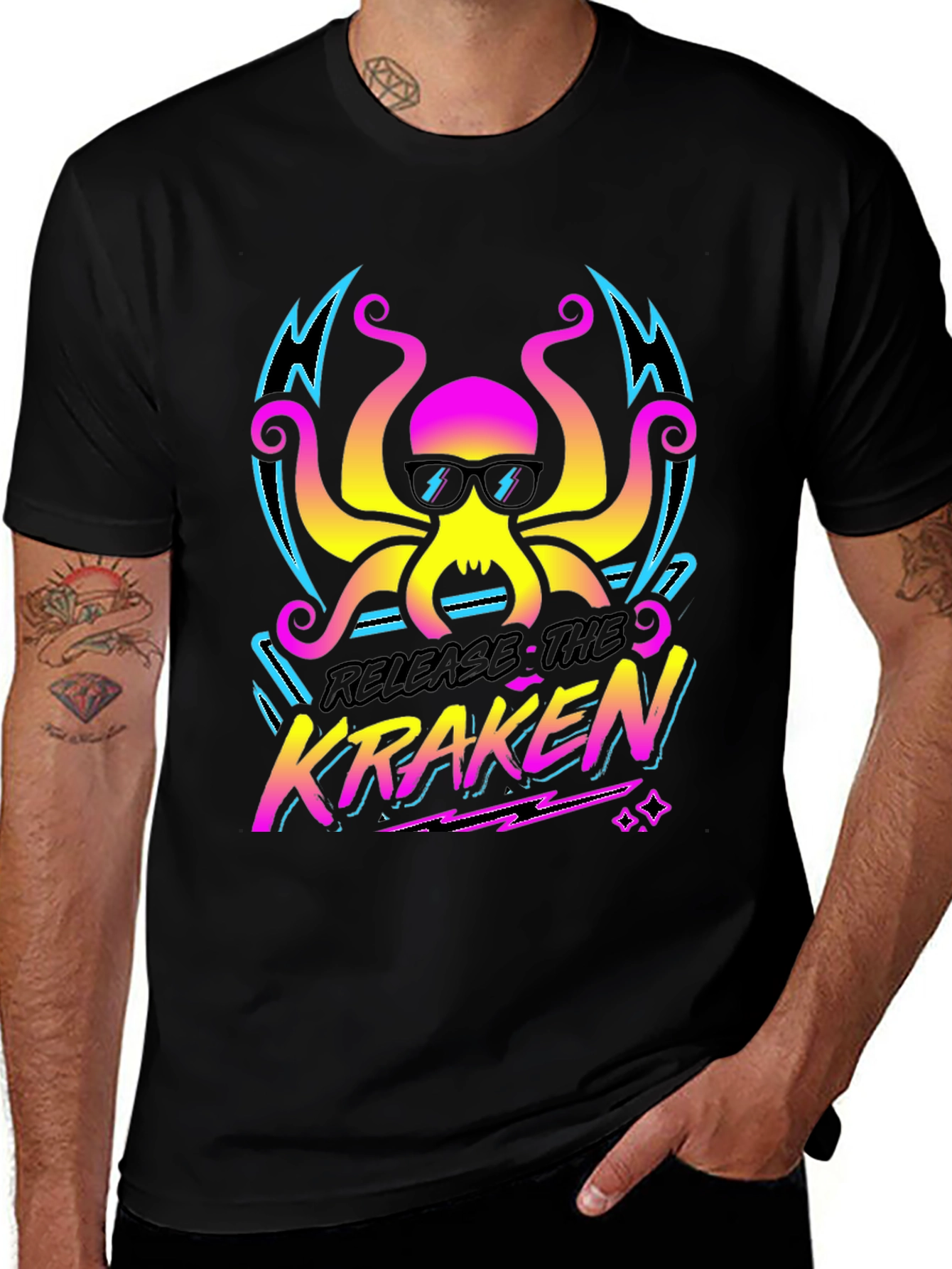 Release The Kraken T-Shirt - Retro Octopus Design