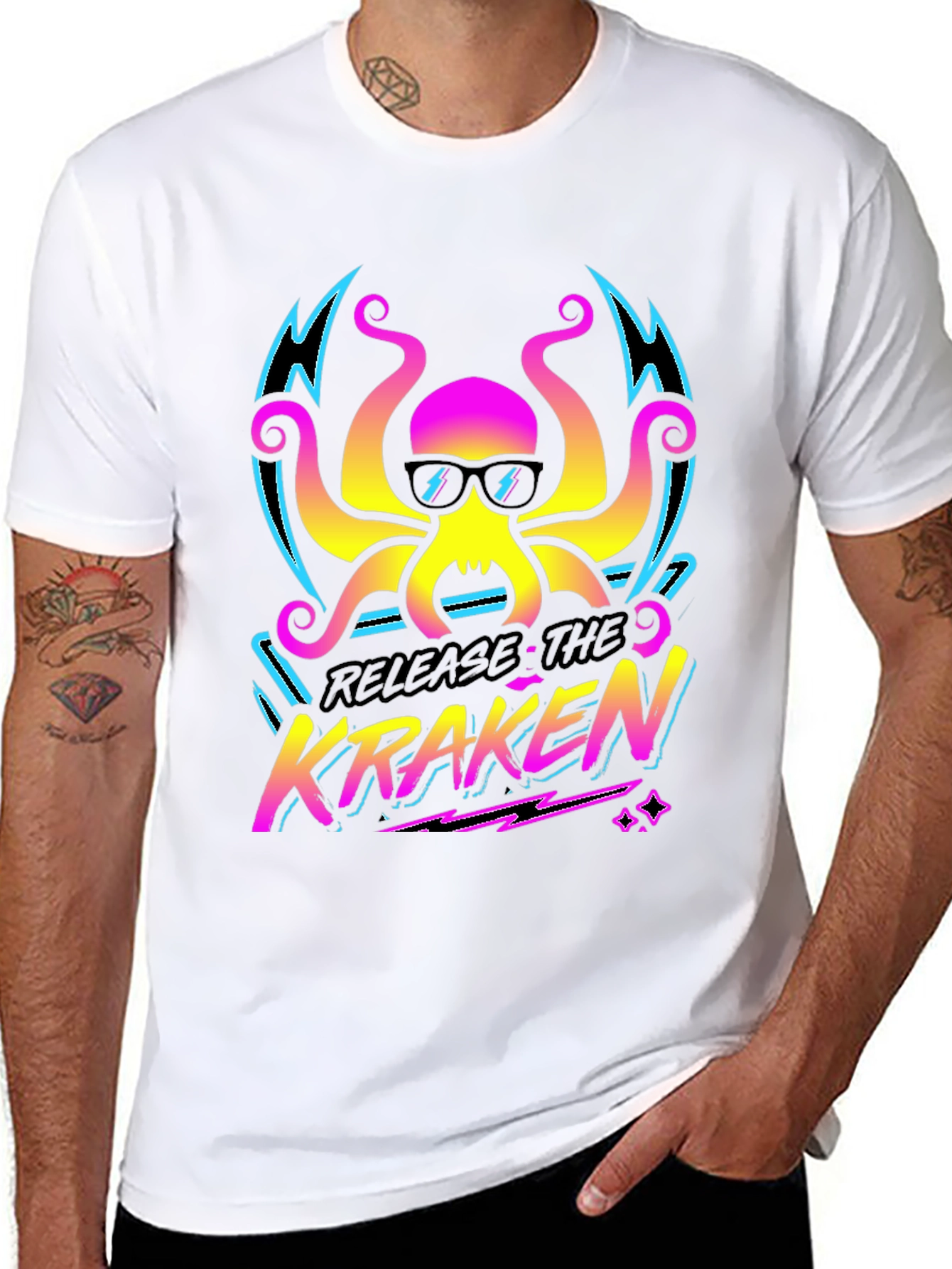 Release The Kraken T-Shirt - Retro Octopus Design