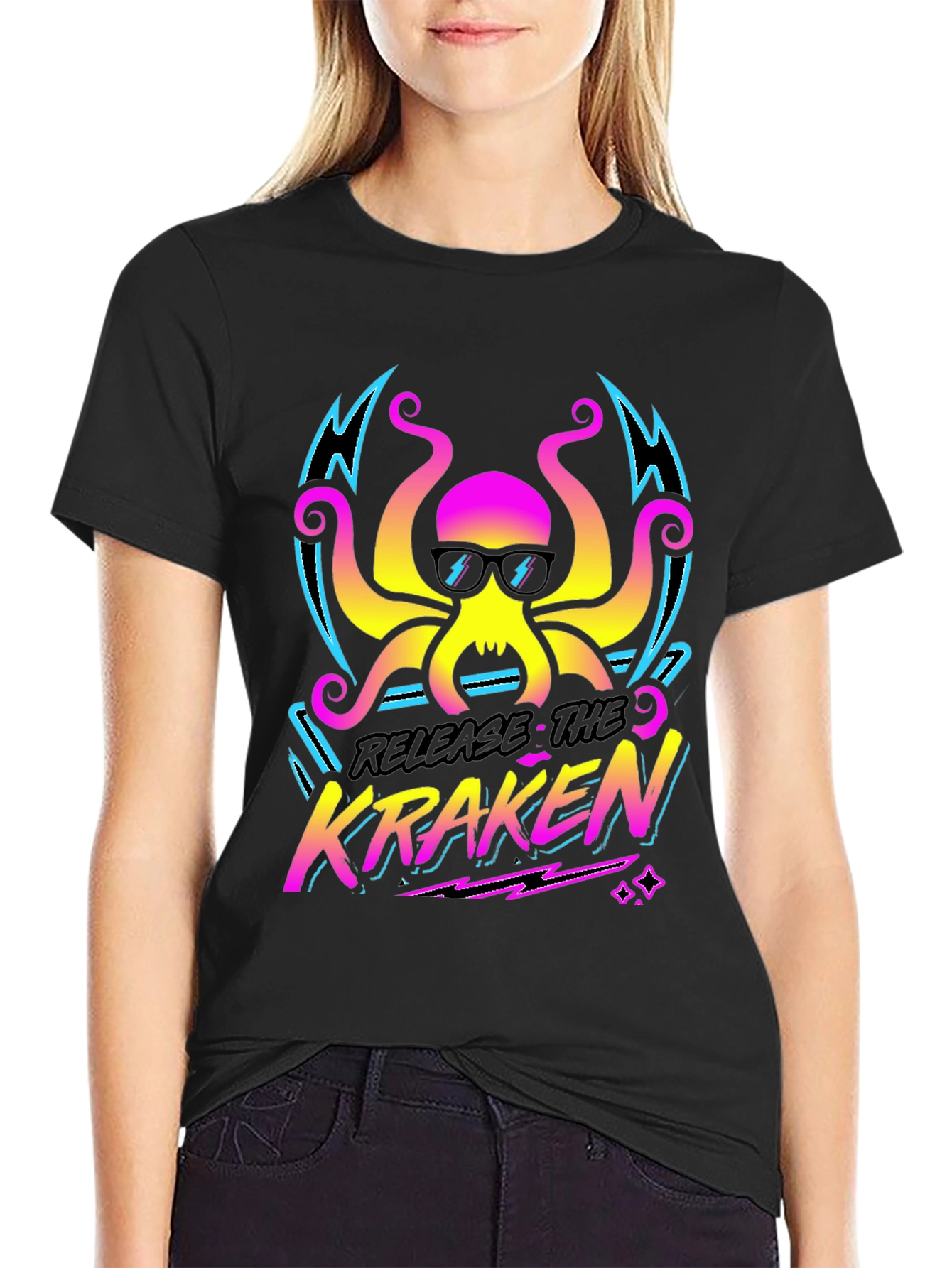 Release The Kraken T-Shirt - Retro Octopus Design
