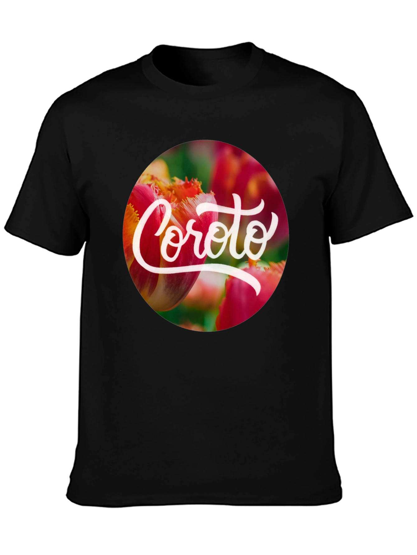 Coroto Floral T-Shirt - Black
