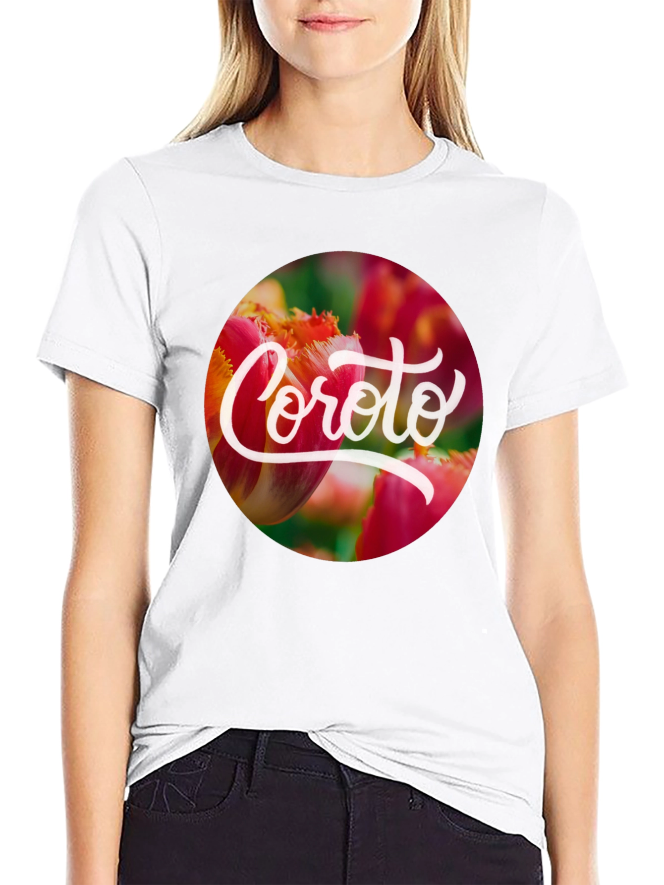 Coroto Floral T-Shirt - Black