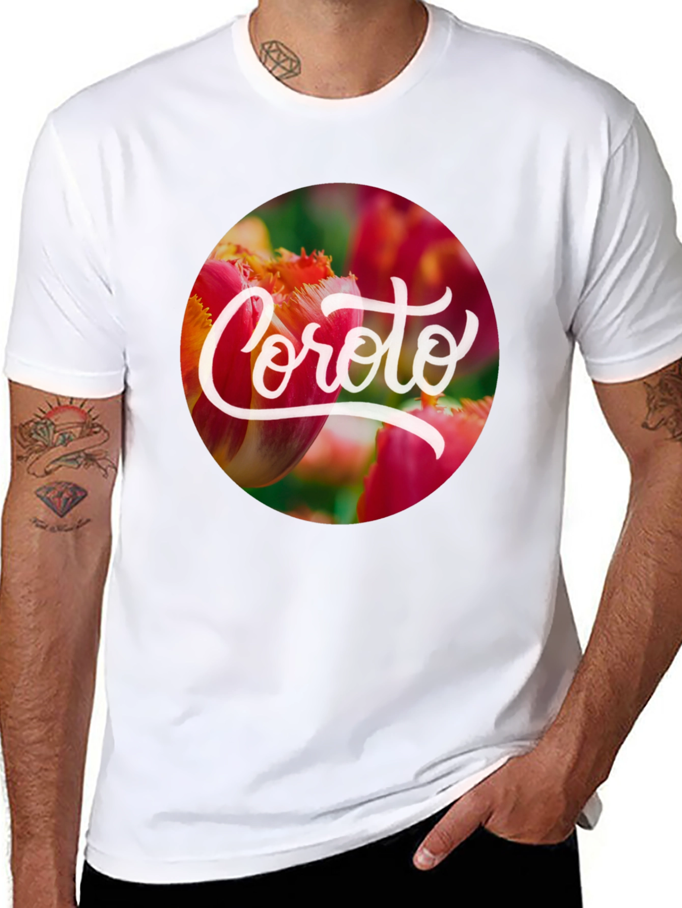 Coroto Floral T-Shirt - Black