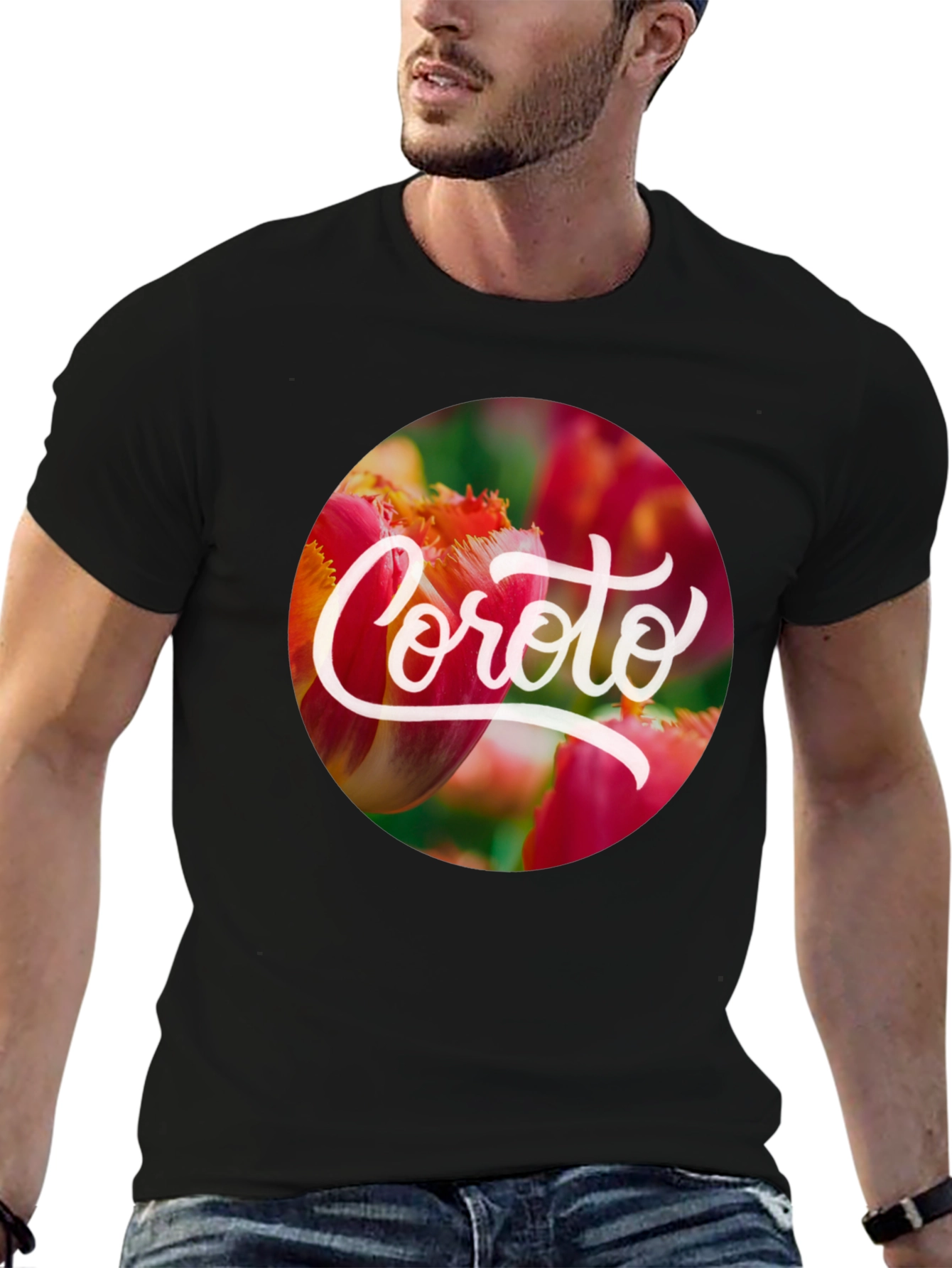 Coroto Floral T-Shirt - Black