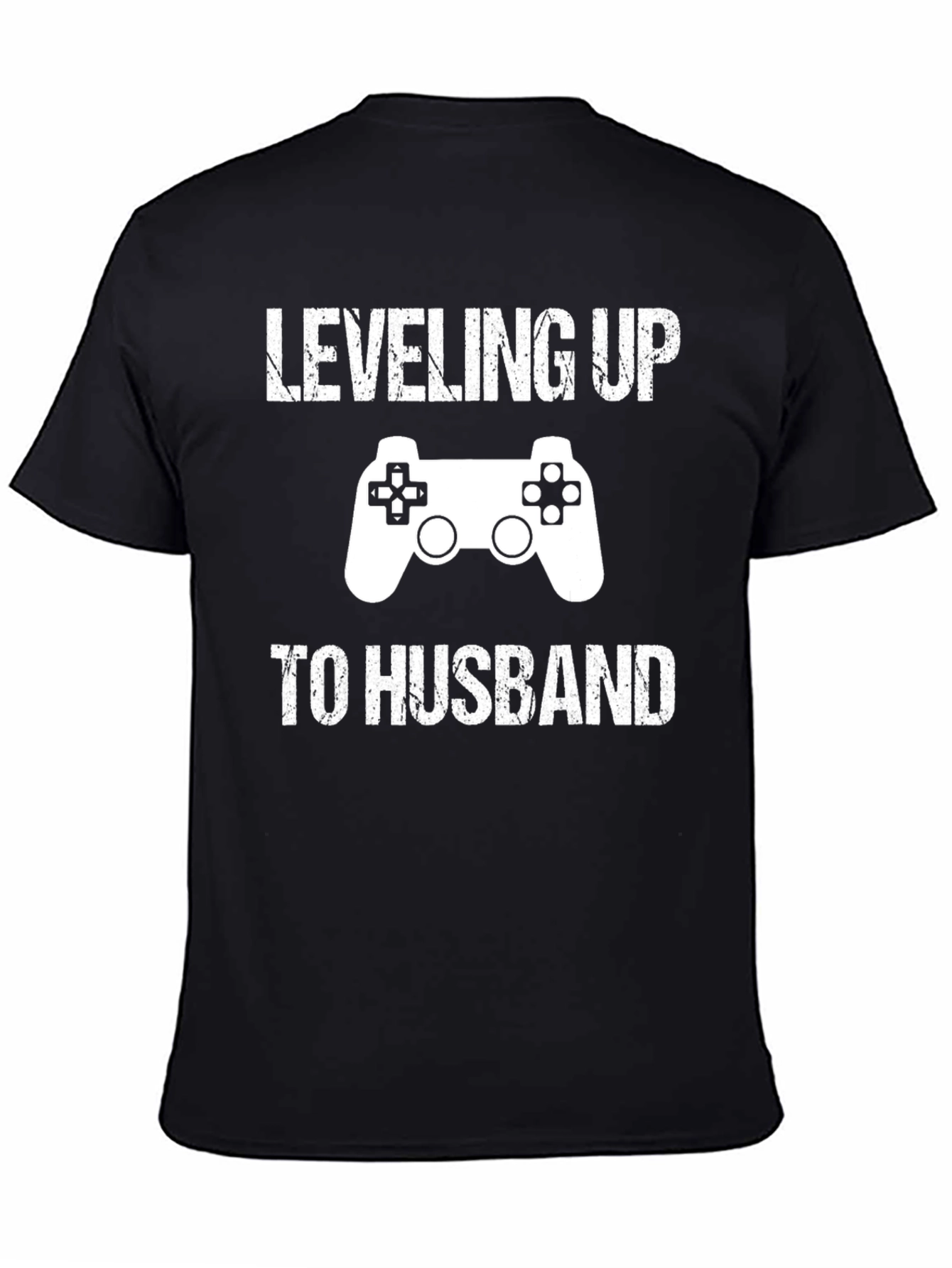 Leveling Up To Husband T-Shirt Gaming Groom Gift