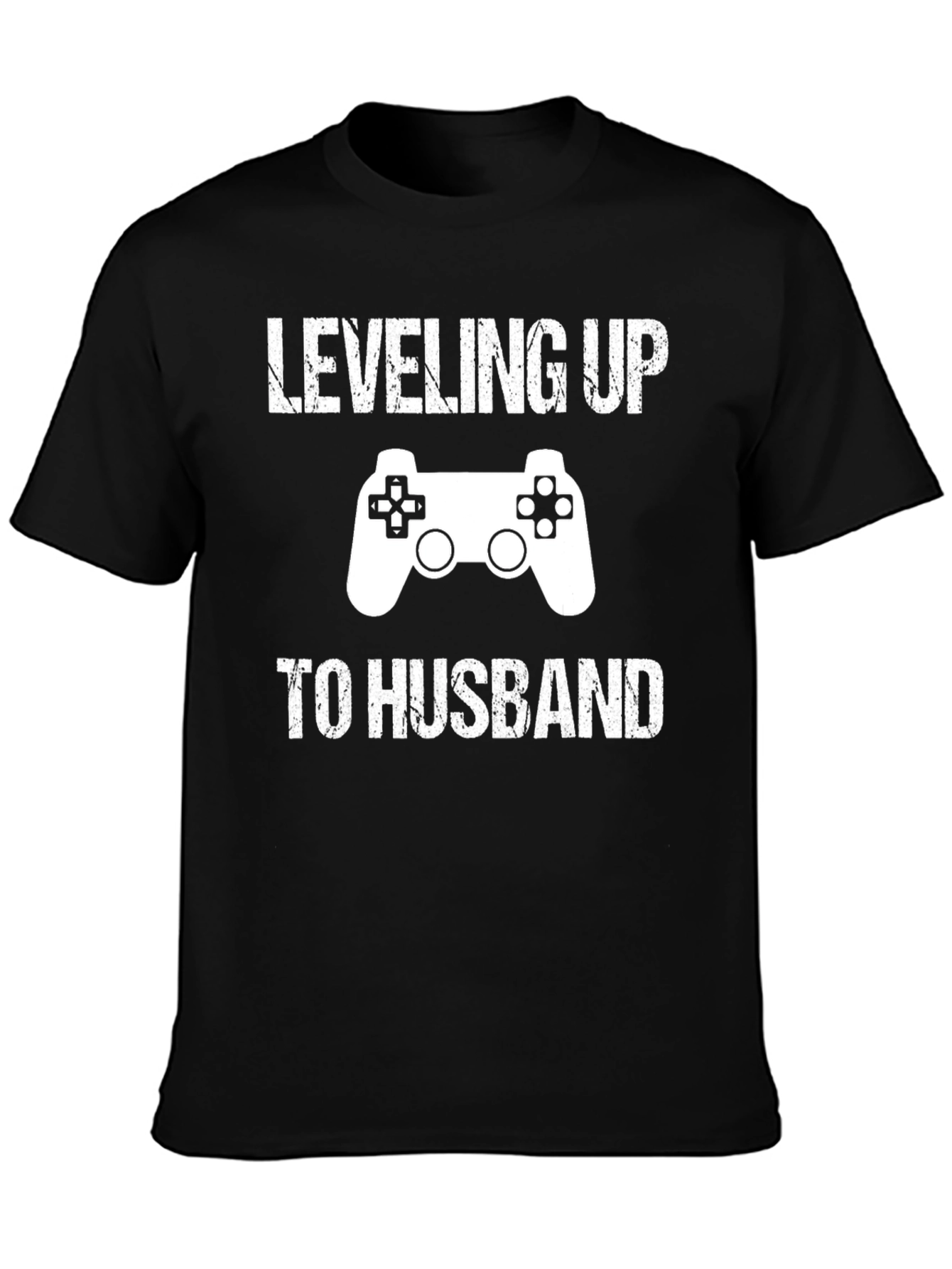 Leveling Up To Husband T-Shirt Gaming Groom Gift