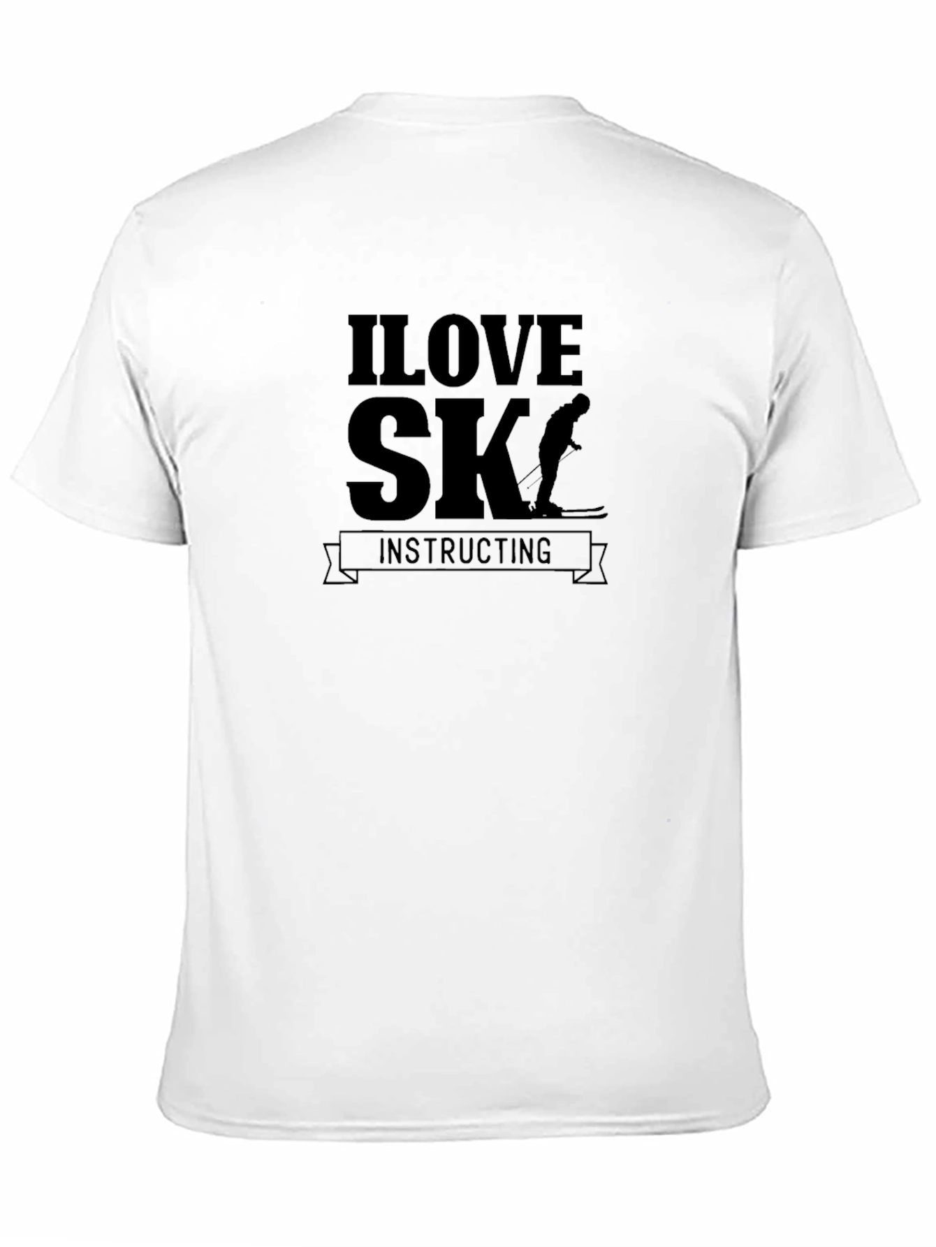 I Love Ski Instructing Graphic Tee