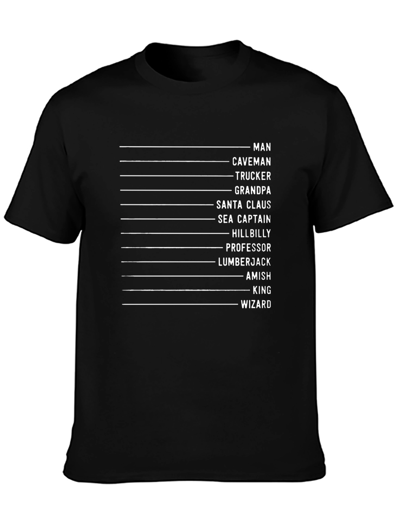 Funny Occupation Checklist Graphic T-Shirt