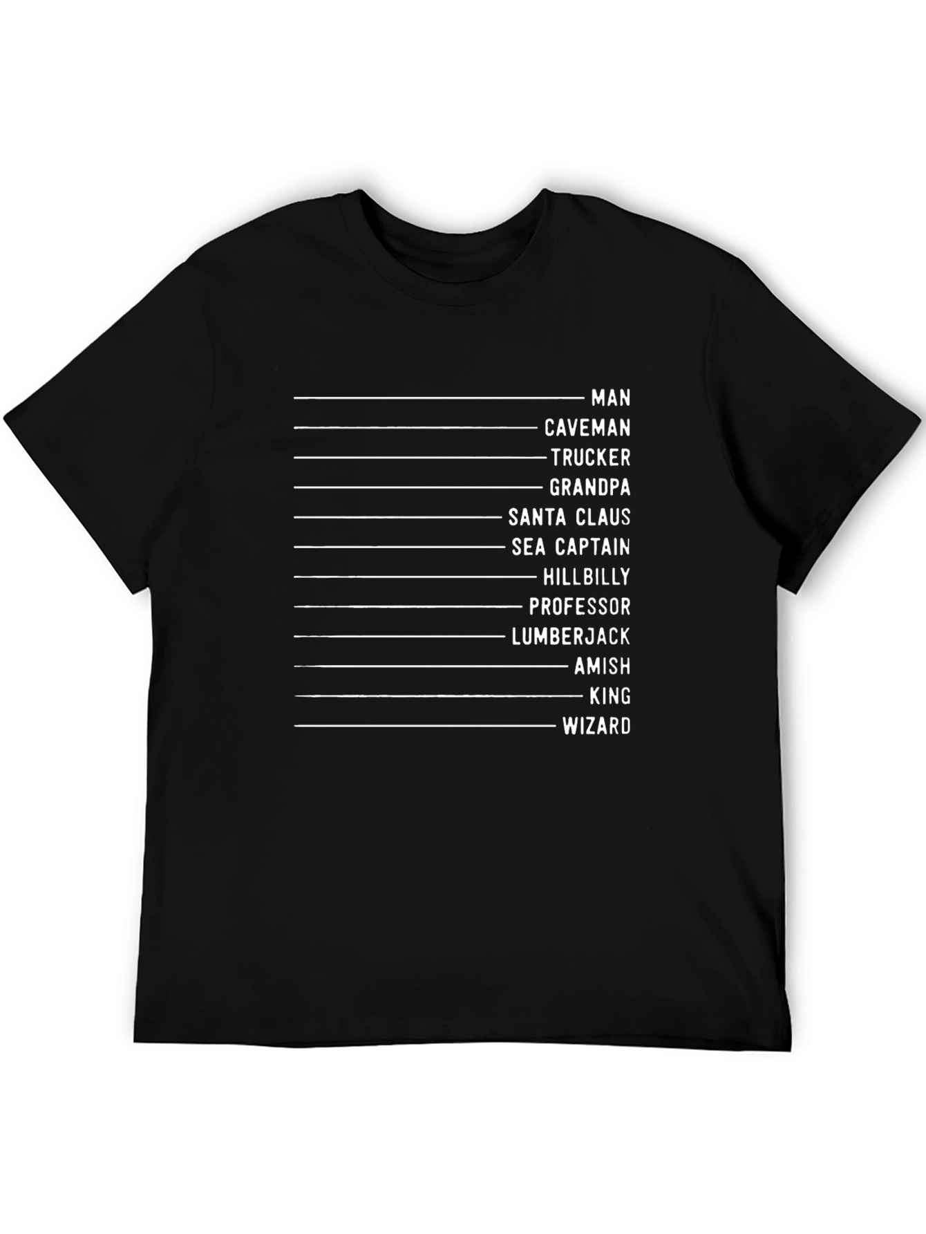 Funny Occupation Checklist Graphic T-Shirt