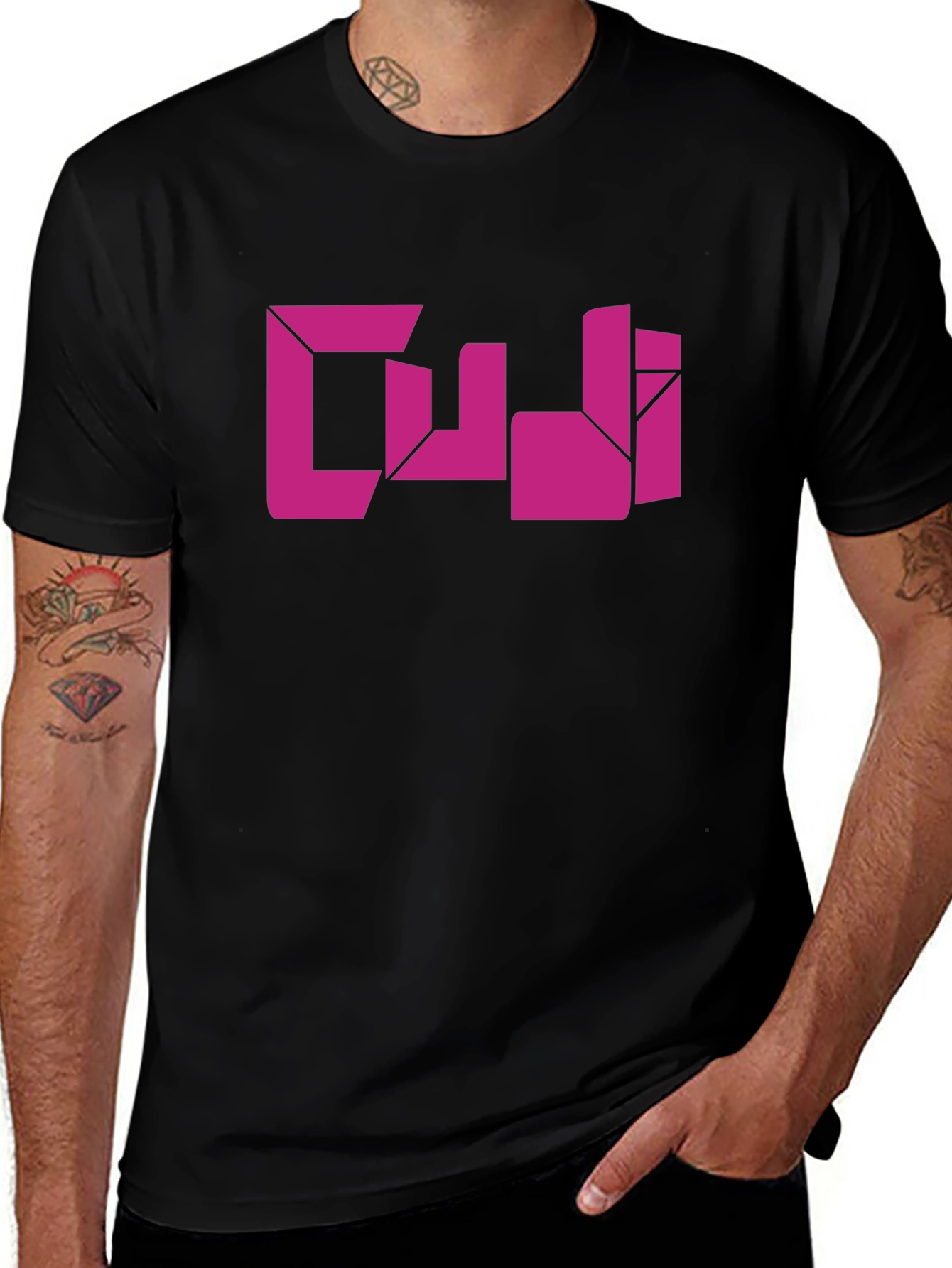 Bold Graphic Tee - Modern Pink Design