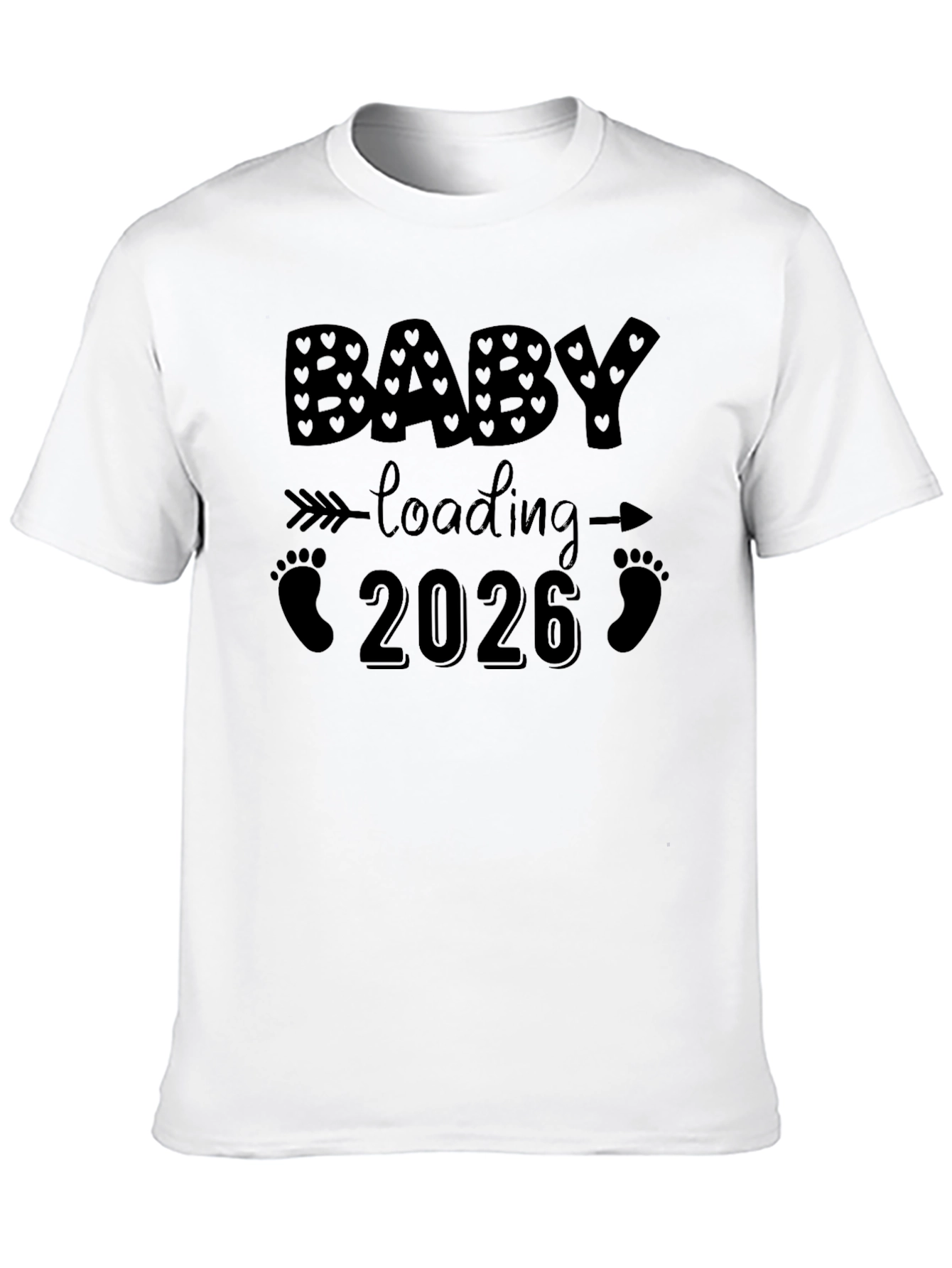 Baby Loading 2026 Pregnancy Announcement T-Shirt