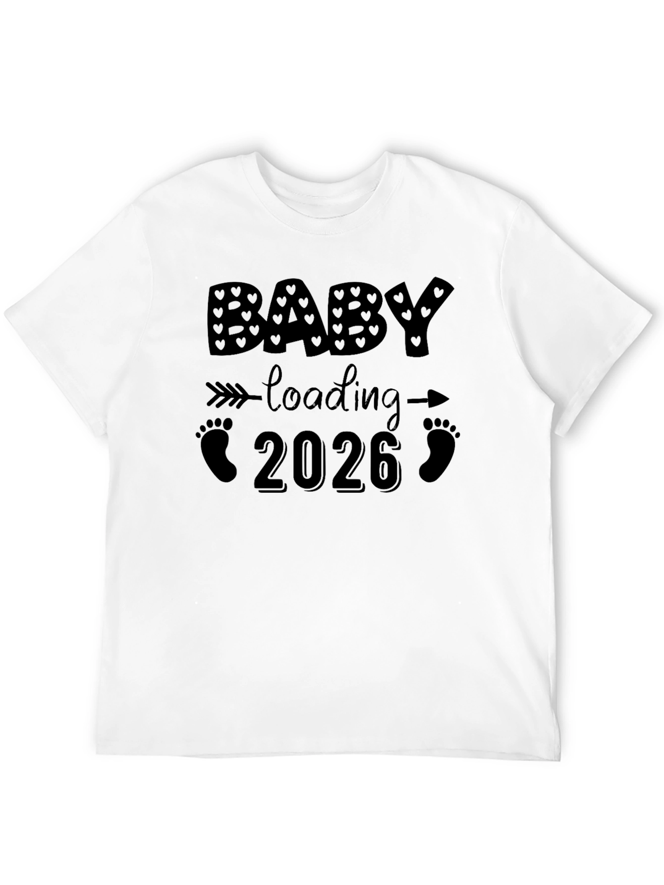 Baby Loading 2026 Pregnancy Announcement T-Shirt