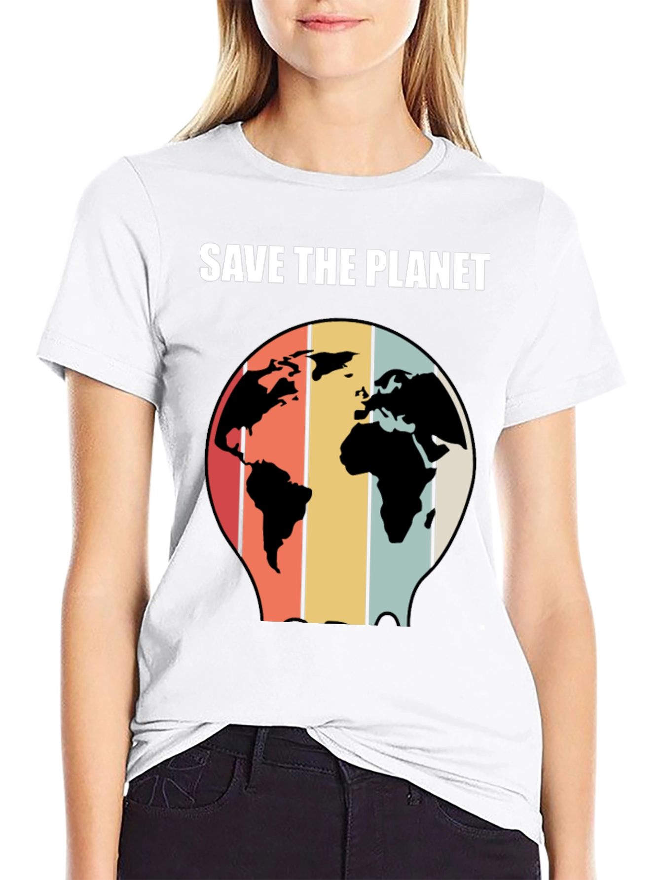 Save The Planet Retro Graphic T-Shirt