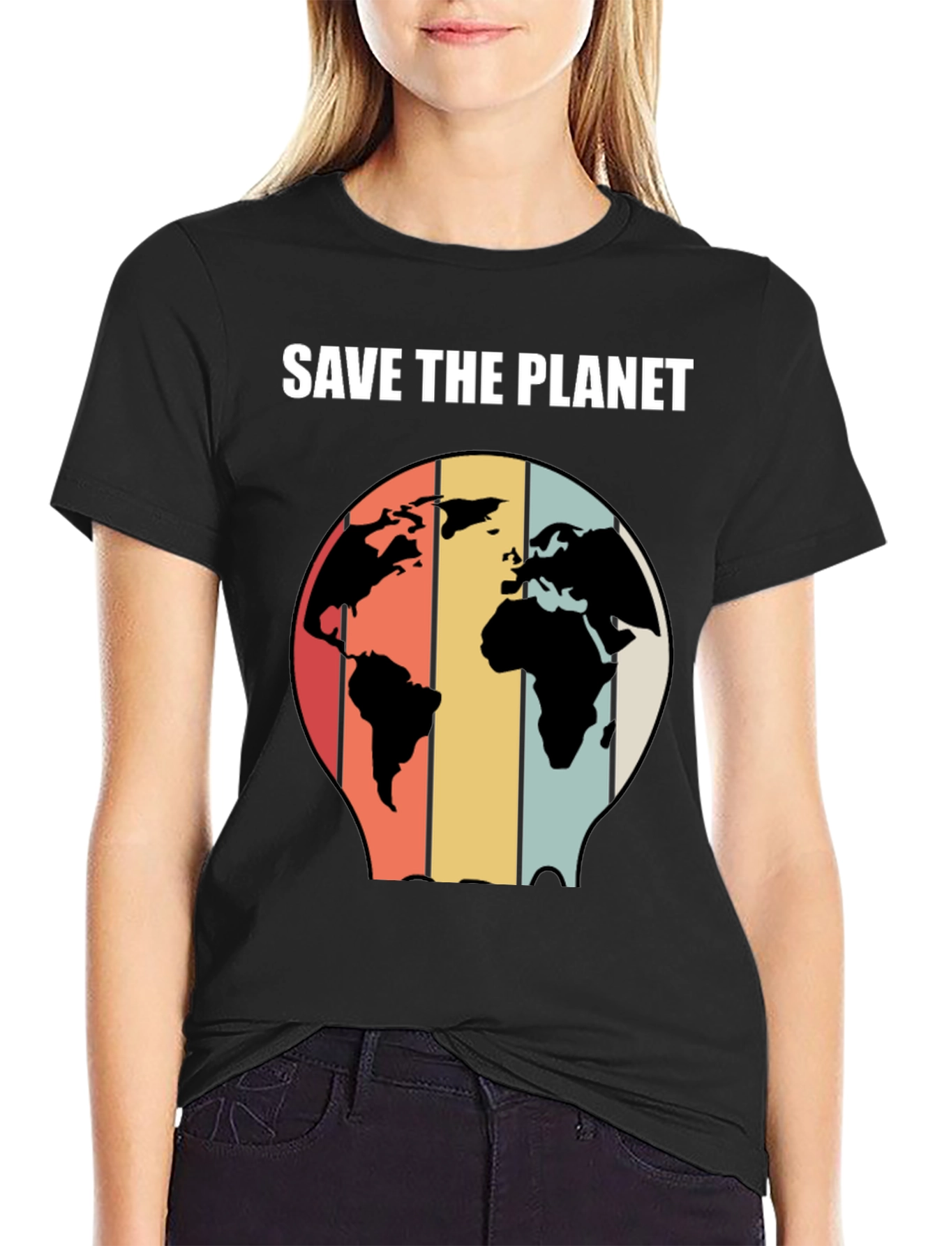 Save The Planet Retro Graphic T-Shirt