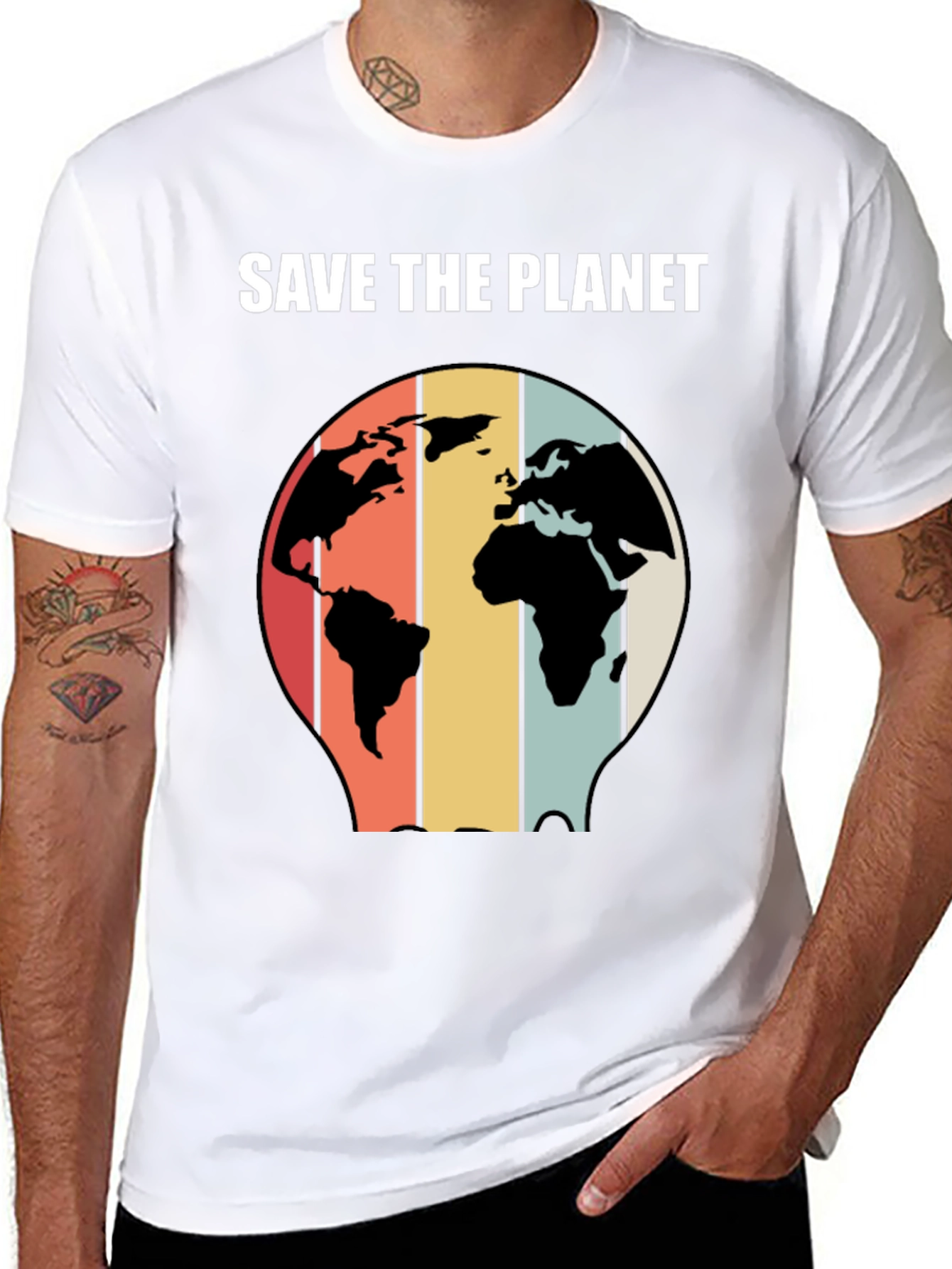 Save The Planet Retro Graphic T-Shirt