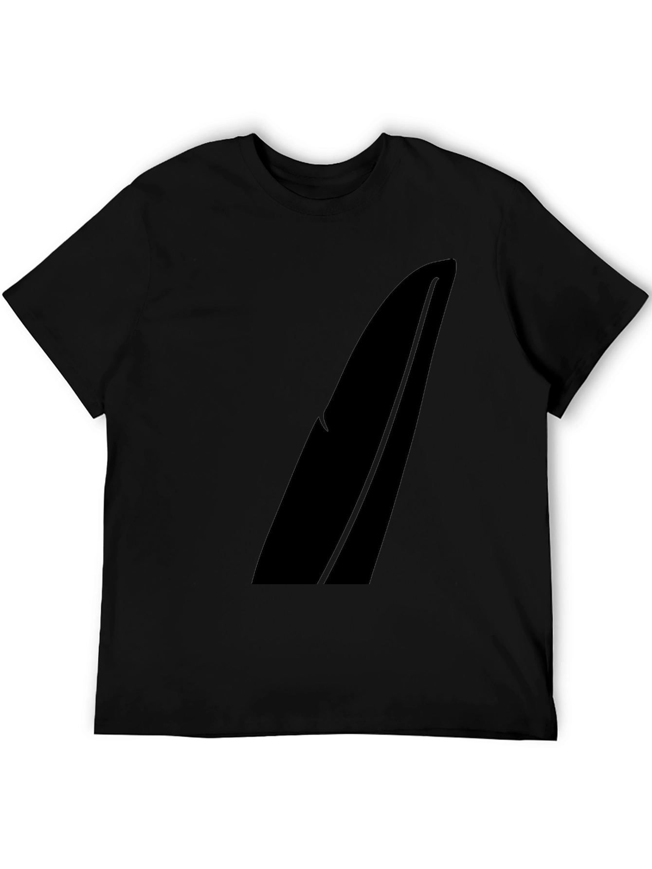 Modern Black Graphic Tee - Sleek Design