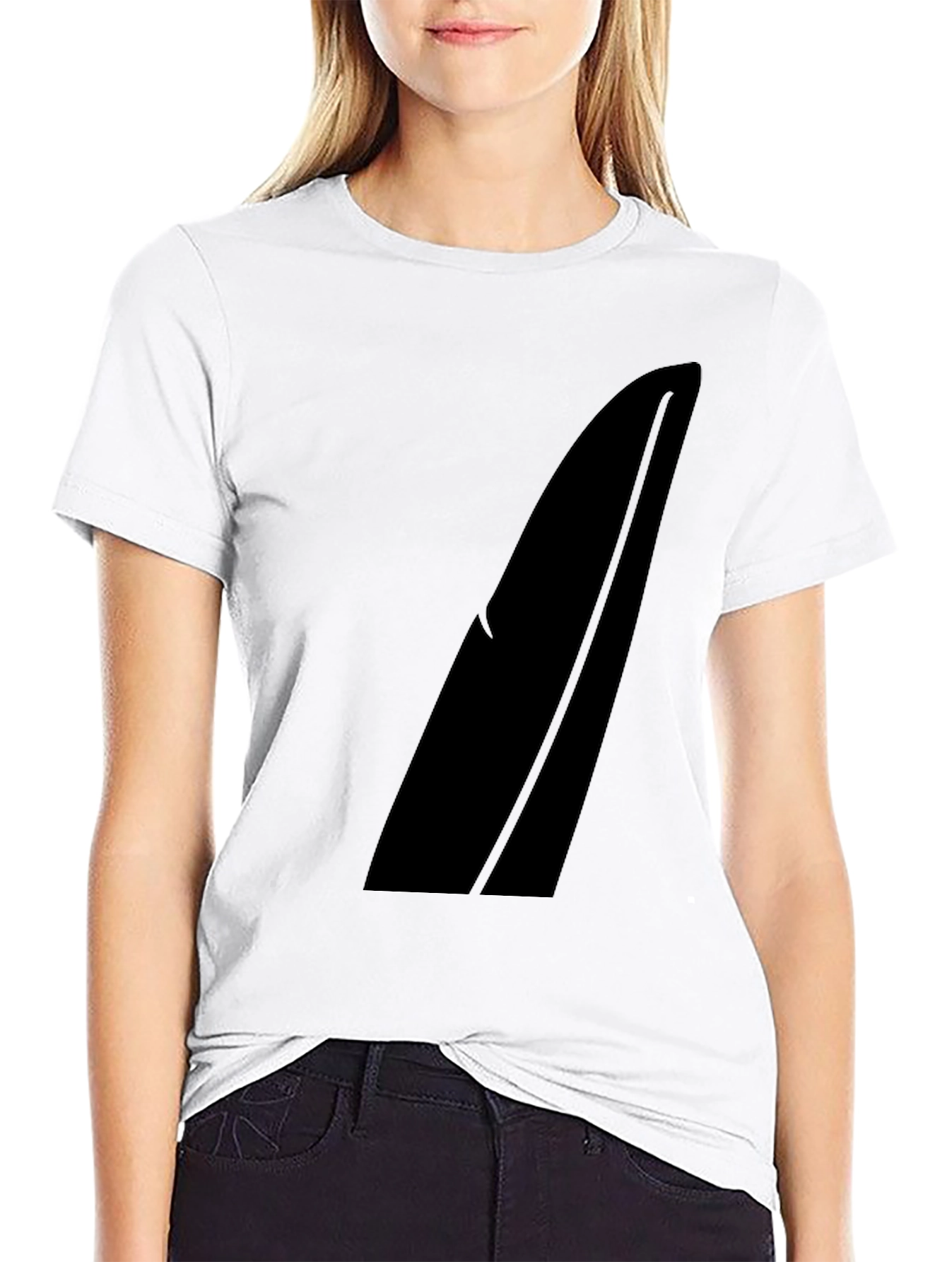 Modern Black Graphic Tee - Sleek Design