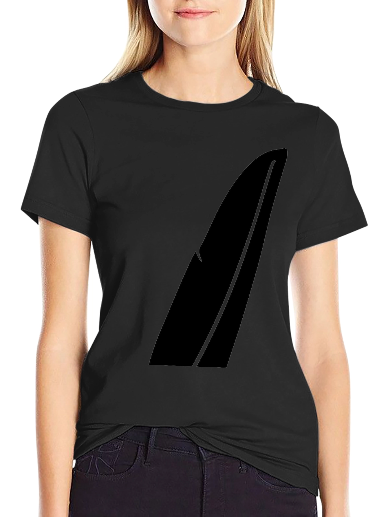 Modern Black Graphic Tee - Sleek Design