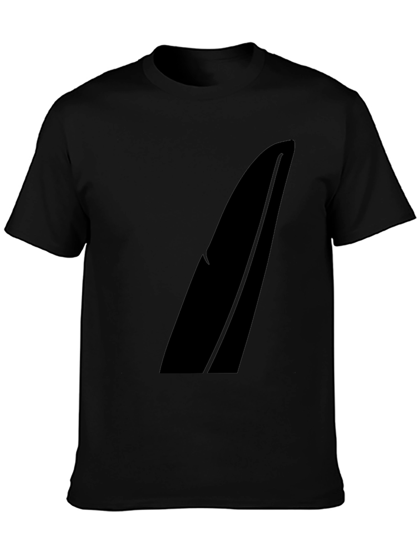 Modern Black Graphic Tee - Sleek Design