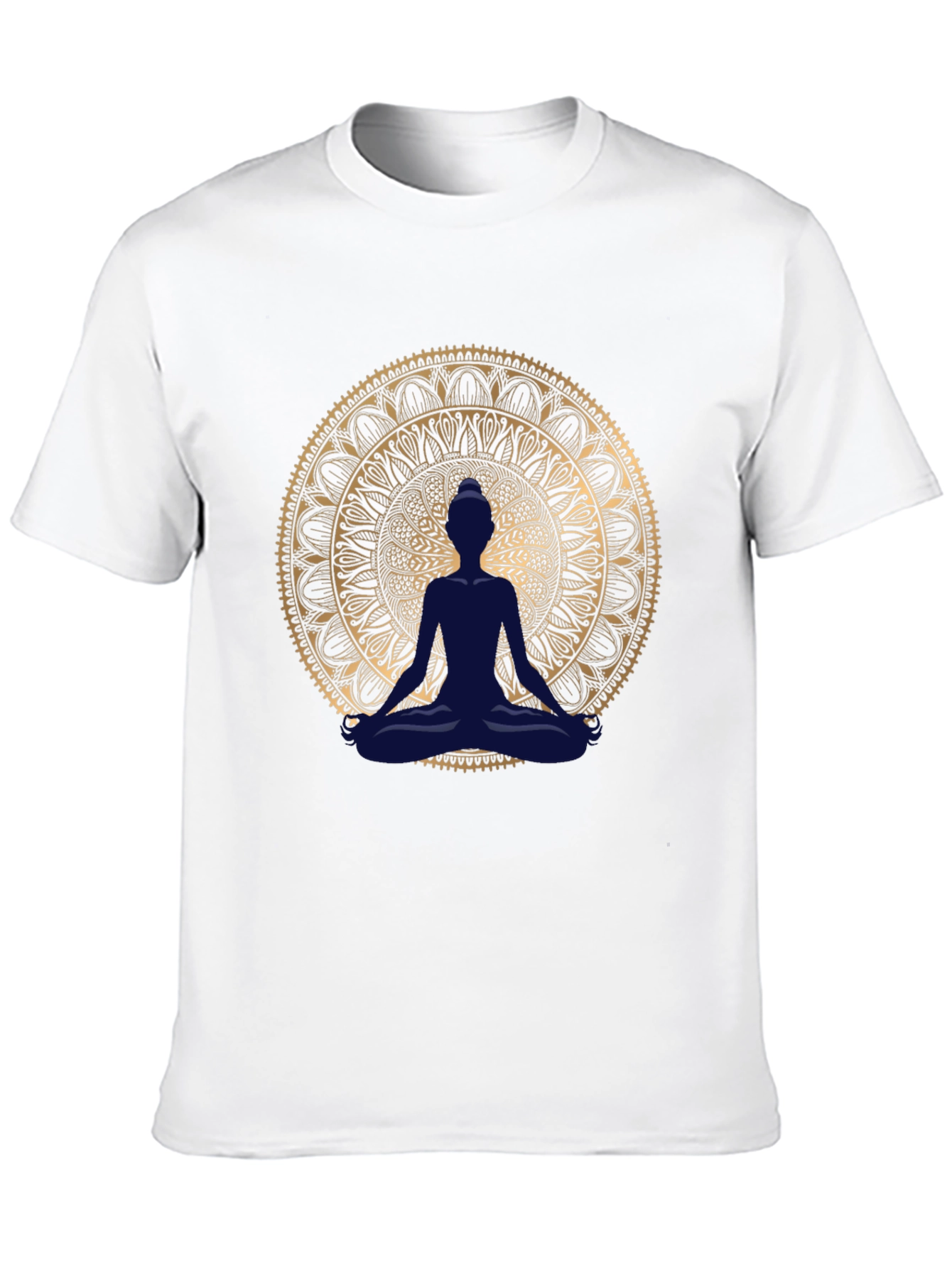 Meditative Mandala T-Shirt - Black