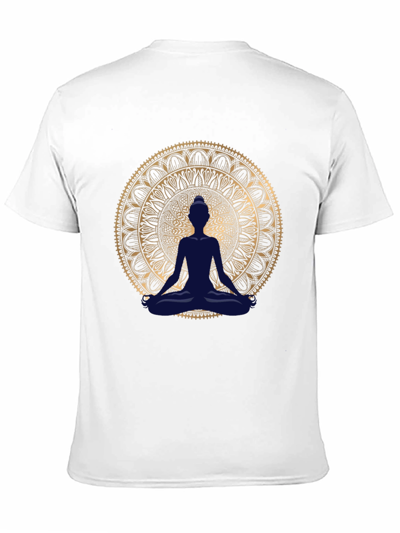 Meditative Mandala T-Shirt - Black
