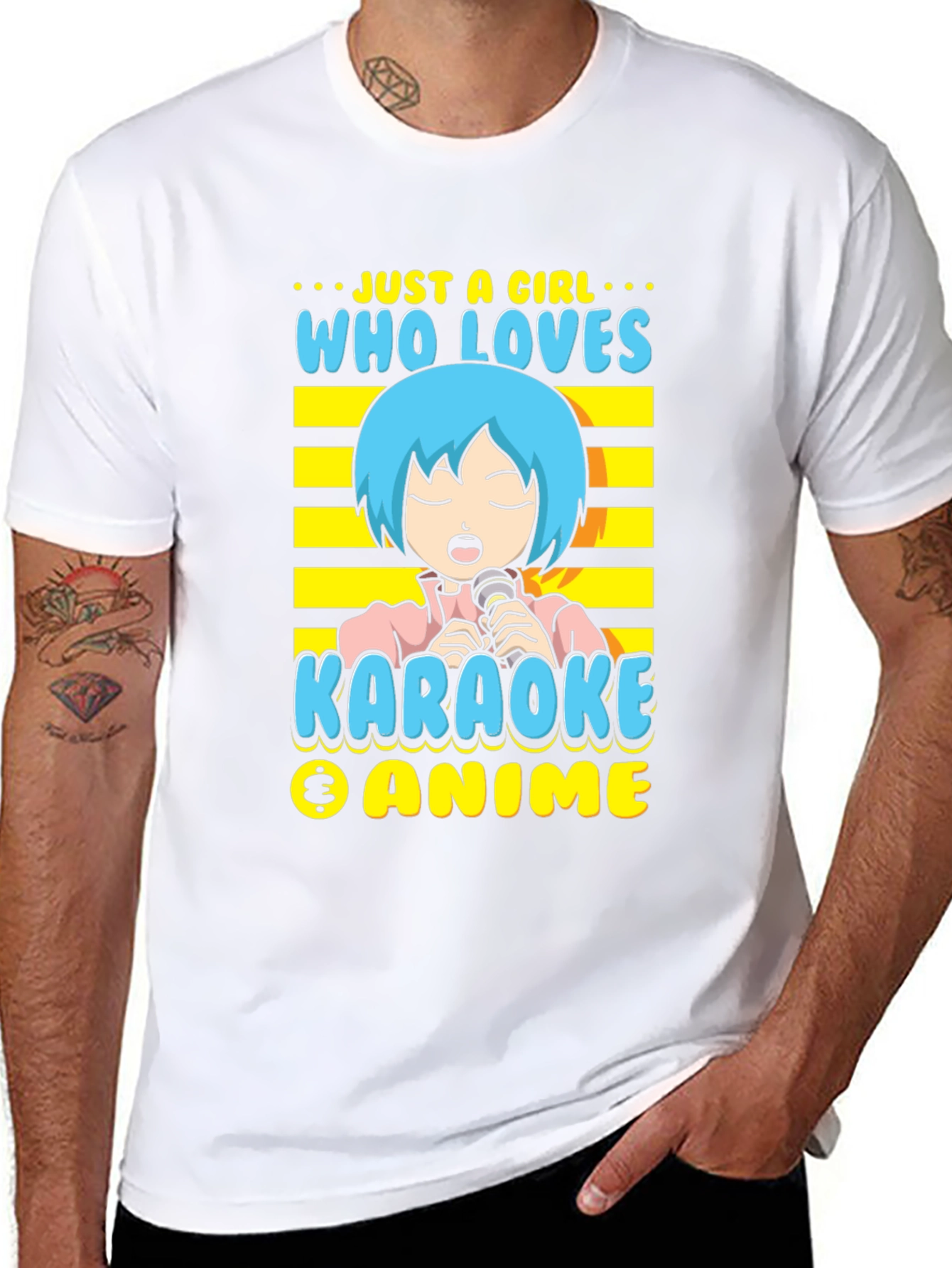 Just a Girl Who Loves Karaoke & Anime T-Shirt