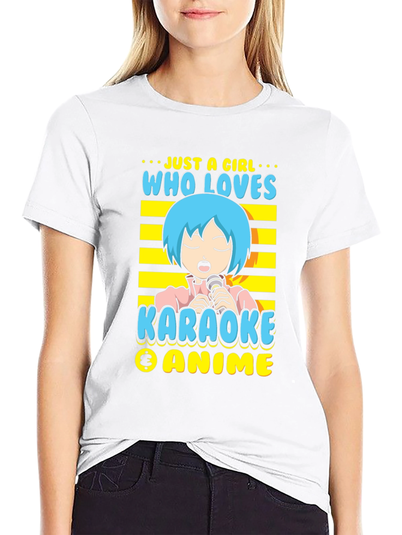 Just a Girl Who Loves Karaoke & Anime T-Shirt