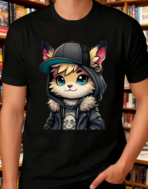 Cute Urban Cat Graphic Tee for Fashion Lovers
