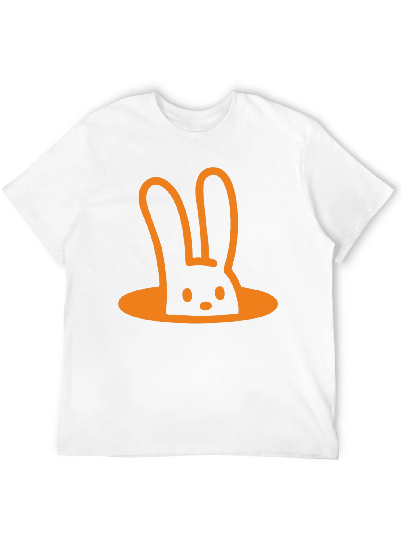Funny Rabbit Hole T-Shirt - Black Cotton Tee