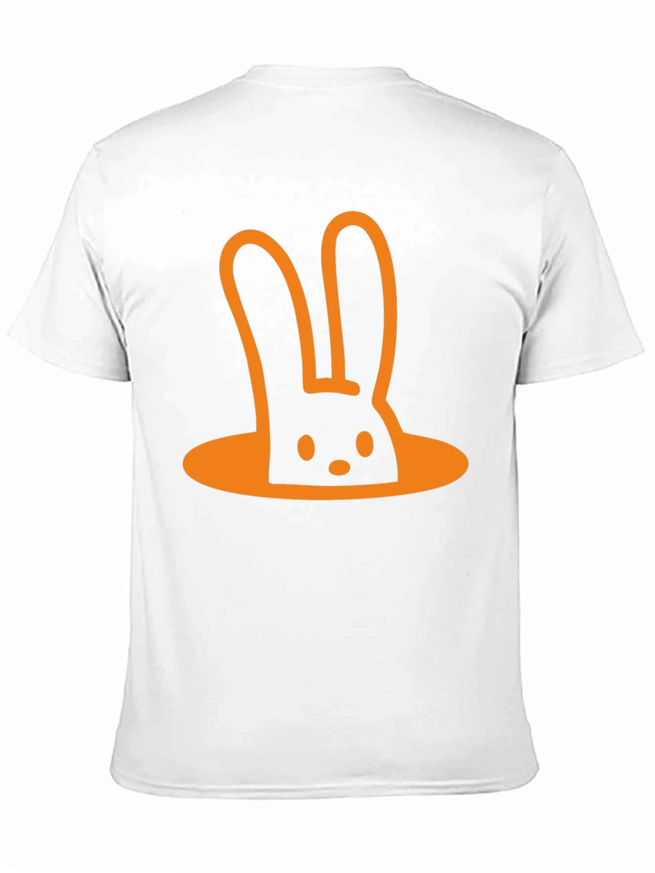 Funny Rabbit Hole T-Shirt - Black Cotton Tee