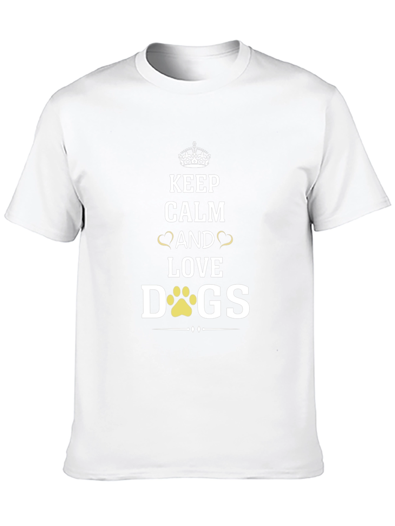 Keep Calm and Love Dogs T-Shirt - Black
