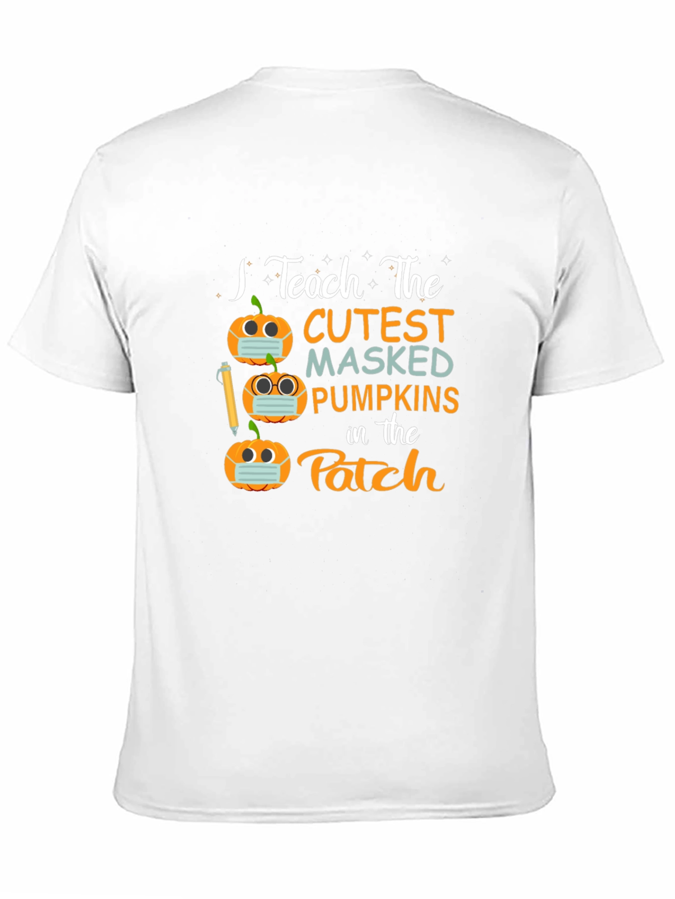 Teacher Halloween Shirt - Masked Pumpkins