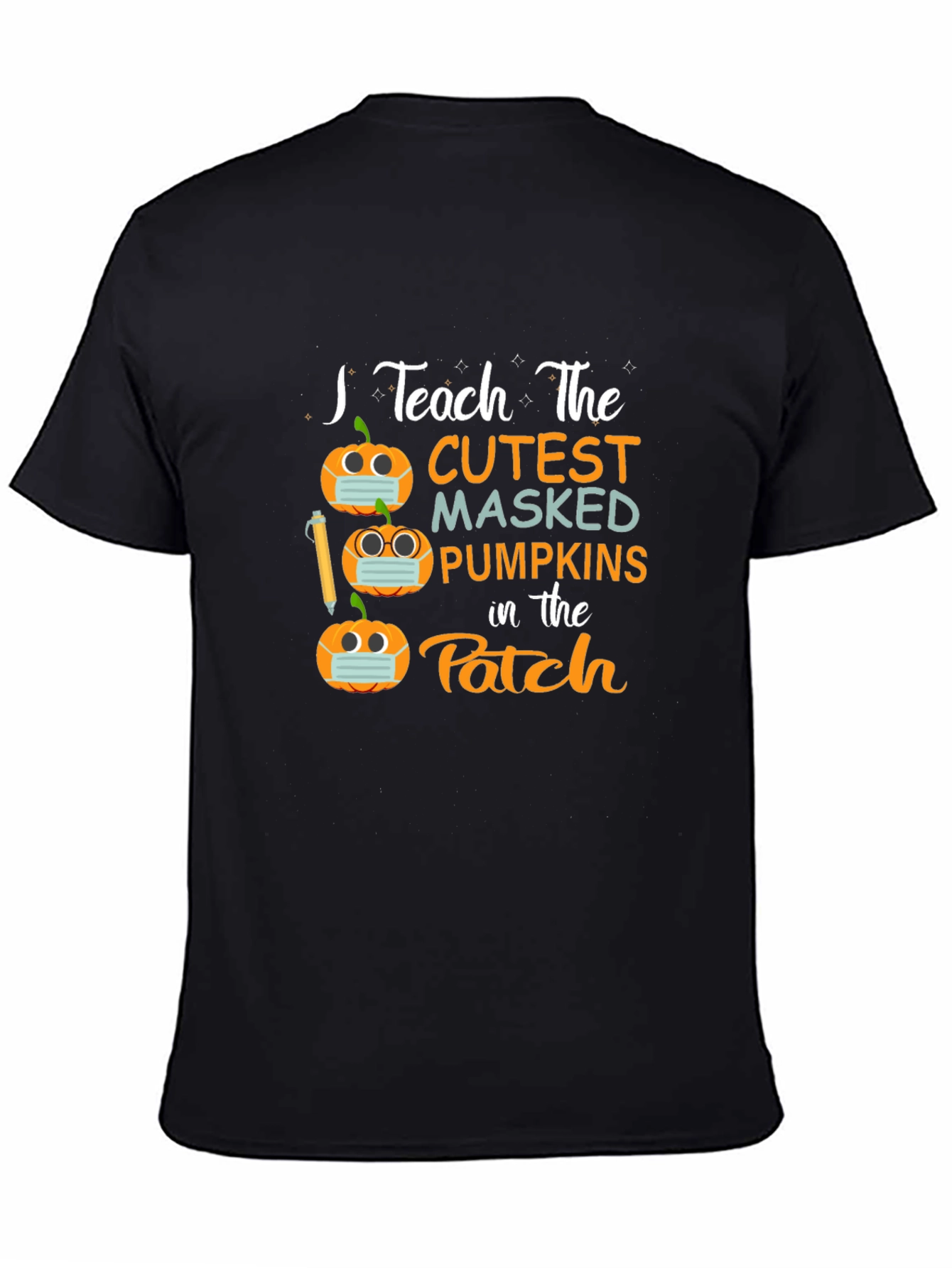 Teacher Halloween Shirt - Masked Pumpkins