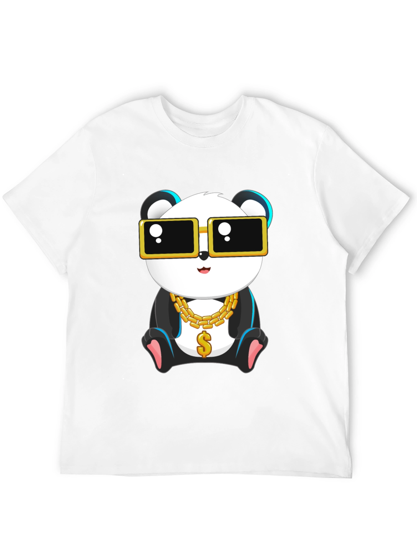 Cool Panda Graphic Tee - Black Cotton T-Shirt