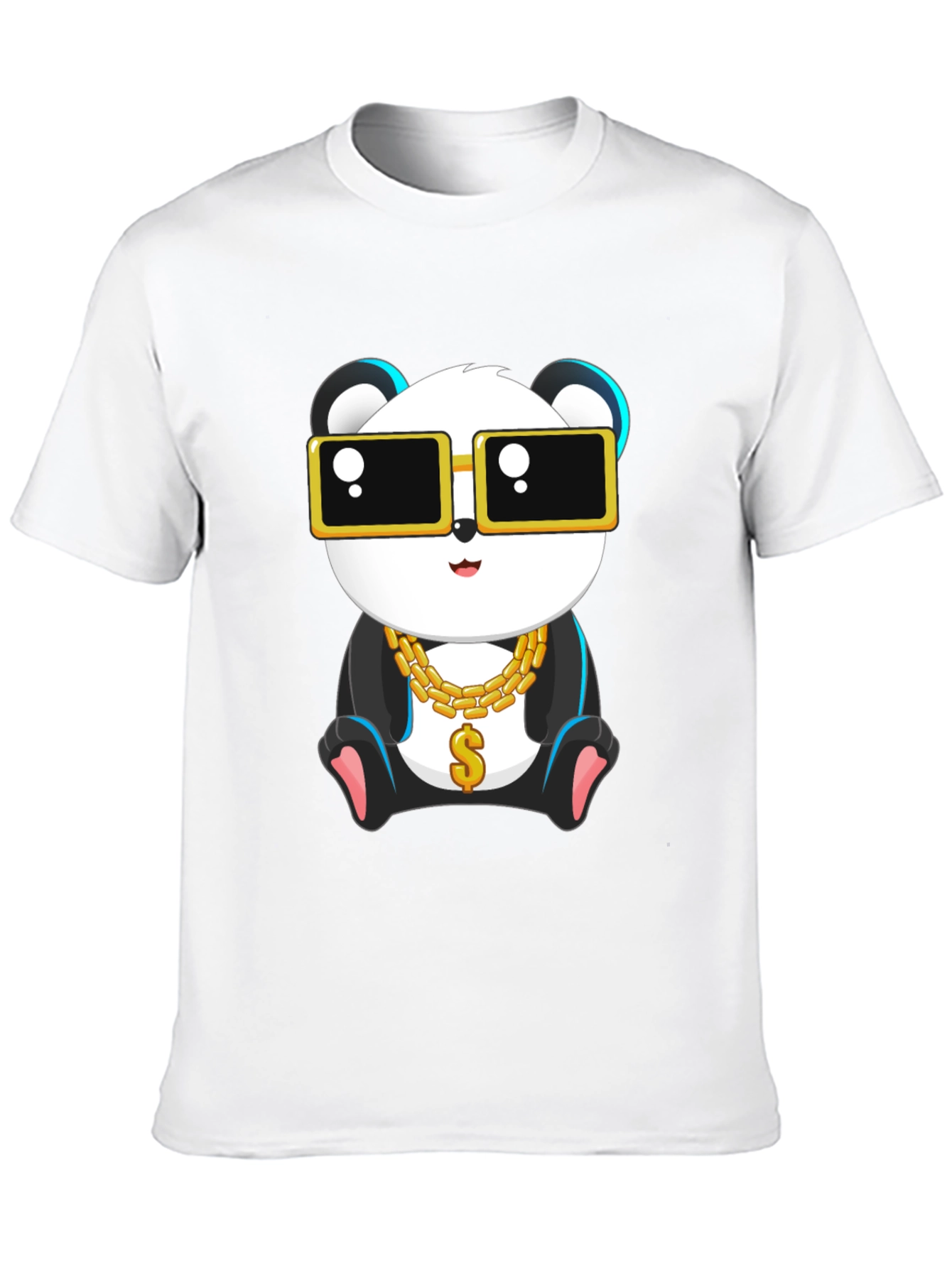 Cool Panda Graphic Tee - Black Cotton T-Shirt