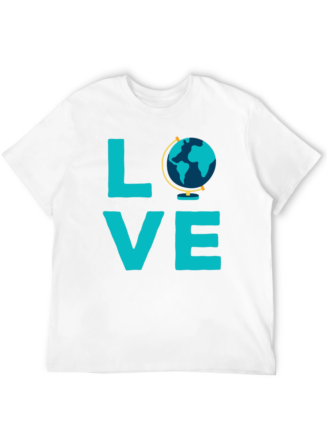 Love Globe Graphic T-Shirt - Black