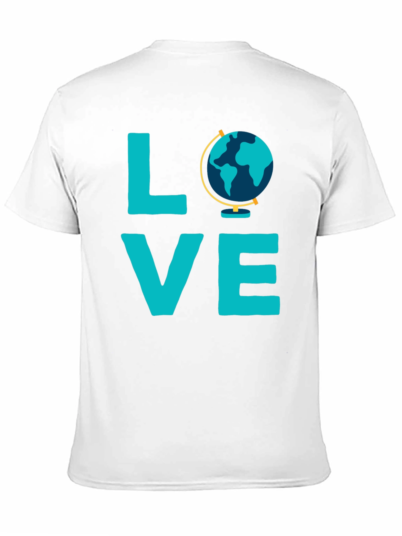 Love Globe Graphic T-Shirt - Black