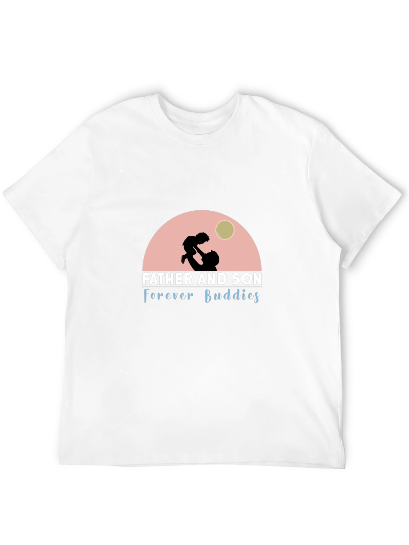 Father and Son Forever Buddies Black T-Shirt