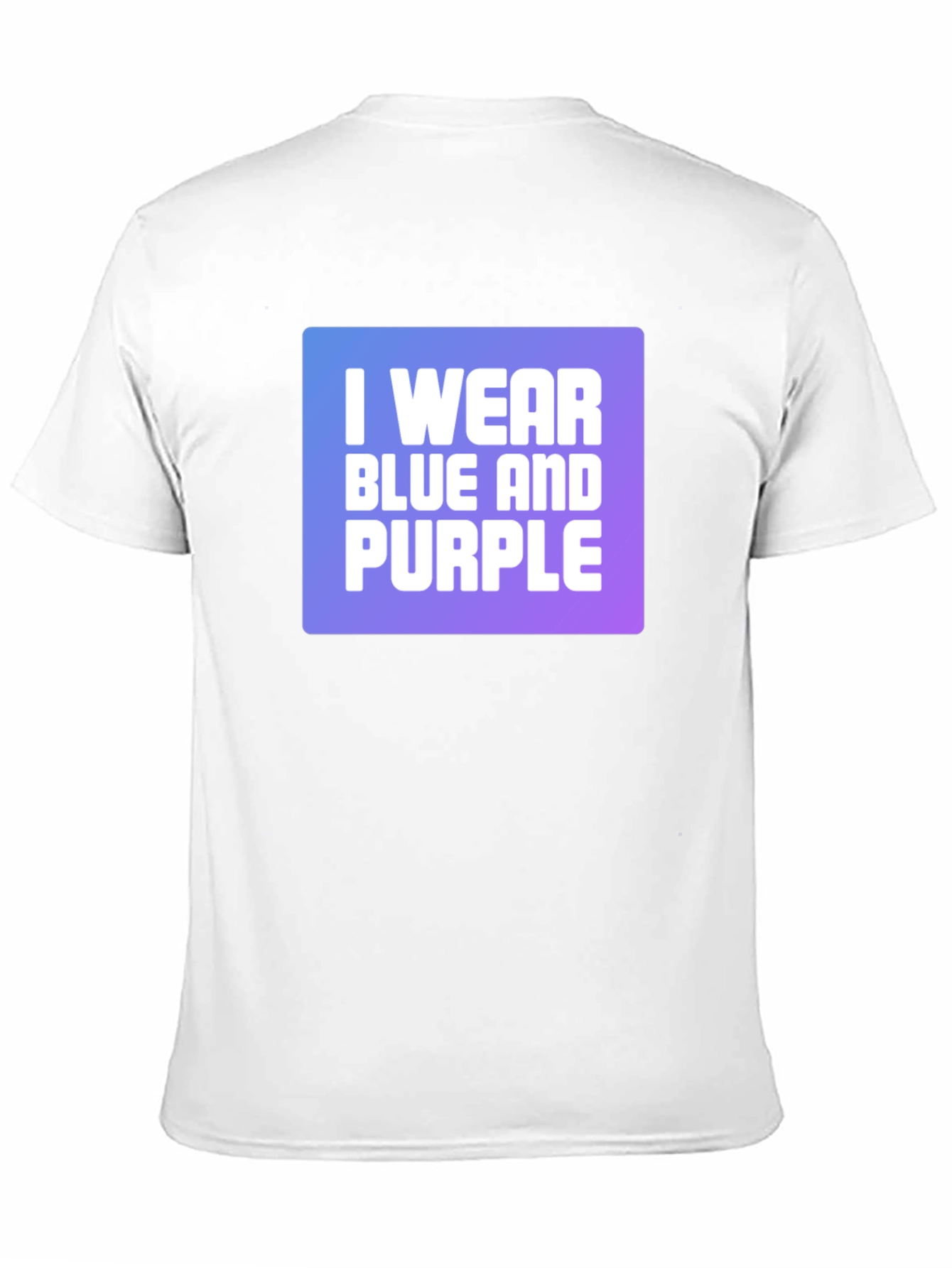 I Wear Blue and Purple Graphic T-Shirt