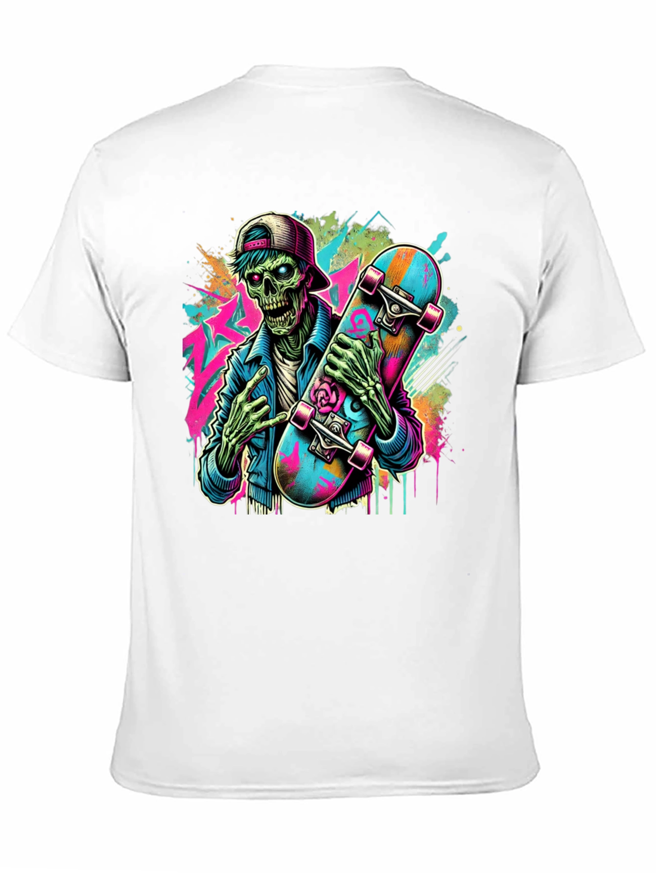 Skateboarding Zombie Graphic Tee