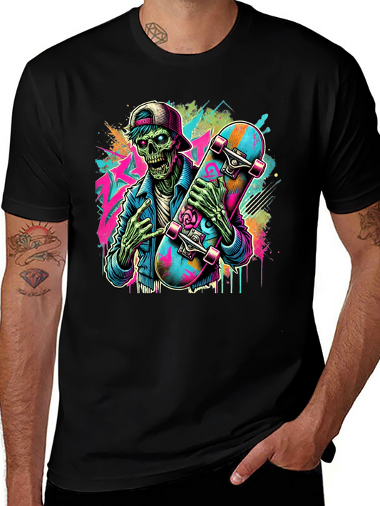 Skateboarding Zombie Graphic Tee