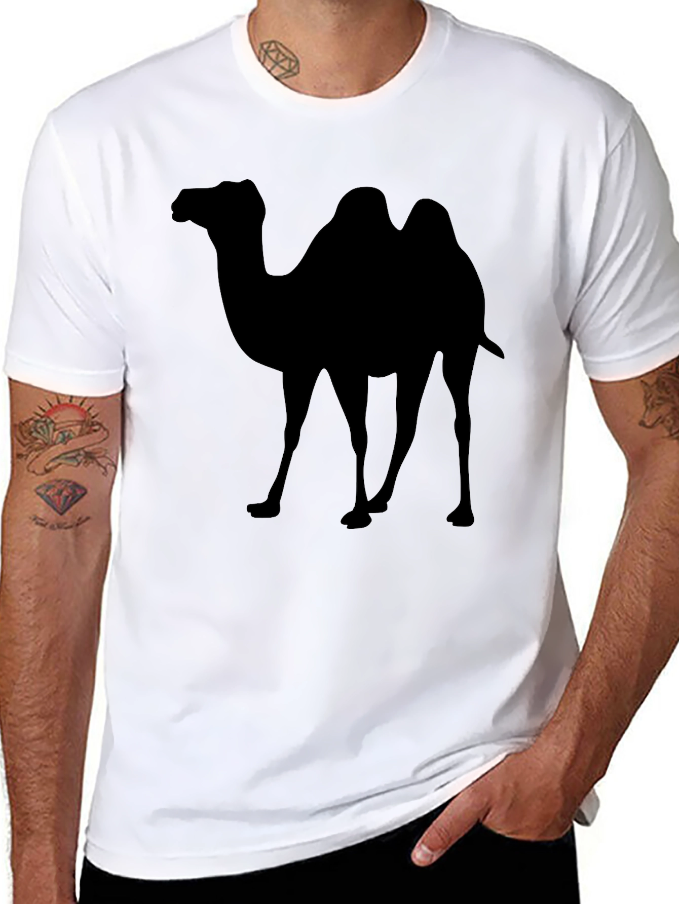 Black Camel Silhouette T-Shirt