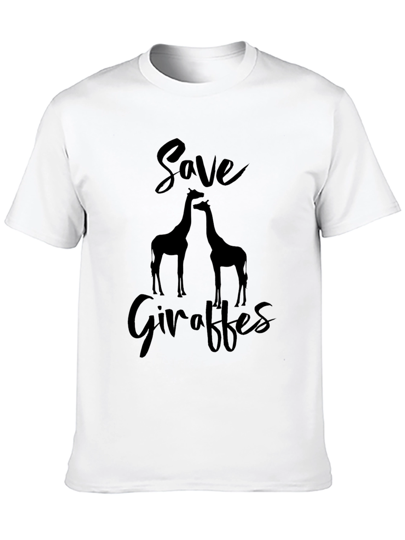 Save Giraffes Graphic Tee - Black
